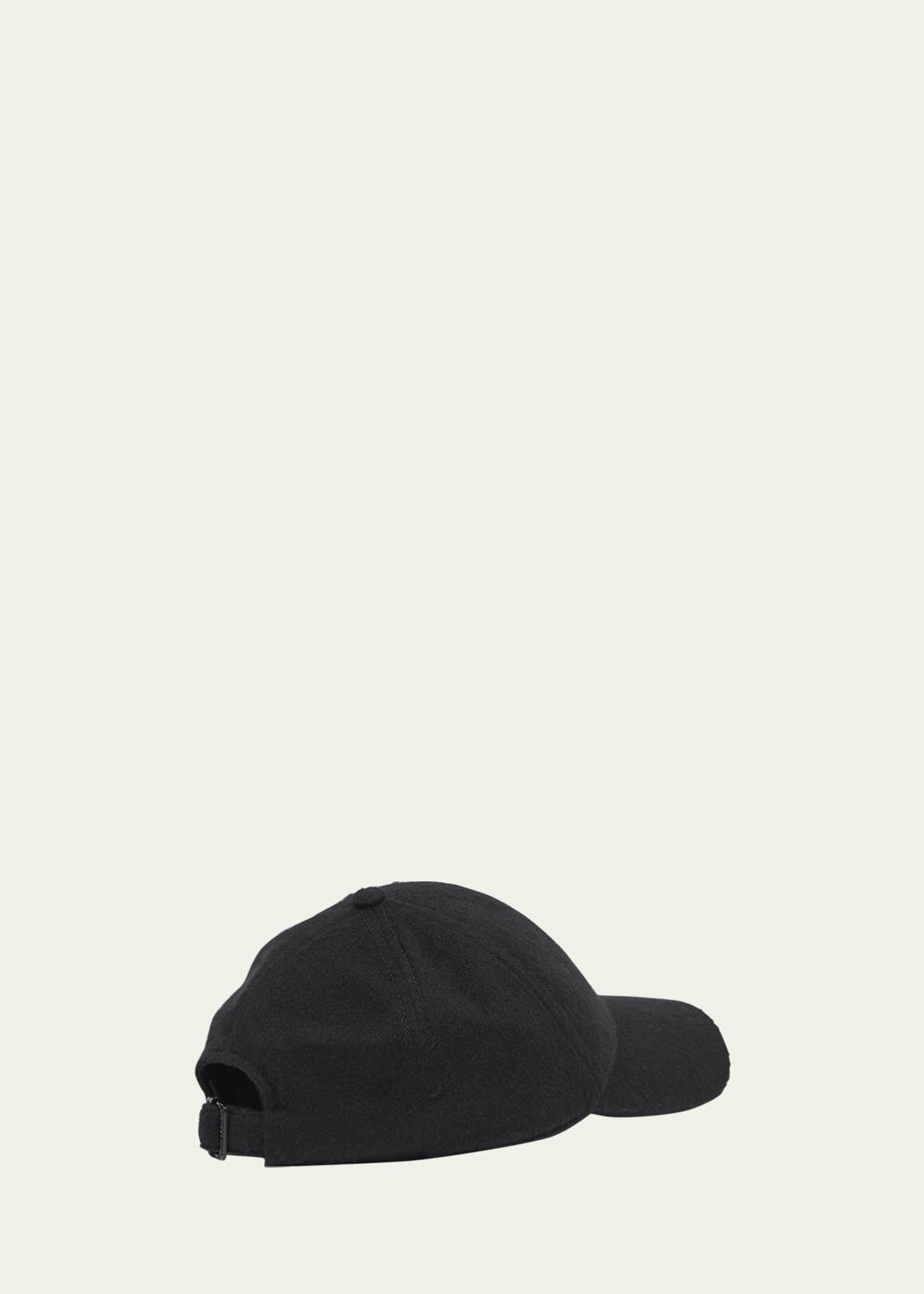 Saint Laurent Vintage Cashmere Logo-Print Baseball Cap Image 2 of 2