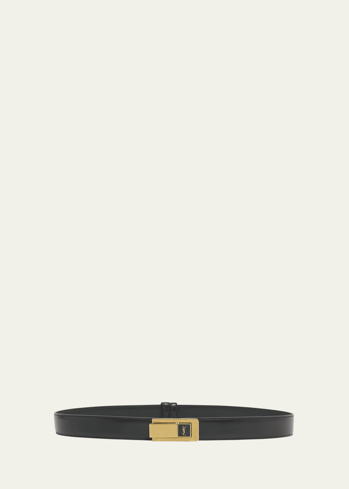 Saint Laurent YSL Skinny Leather Belt Image 1 of 2