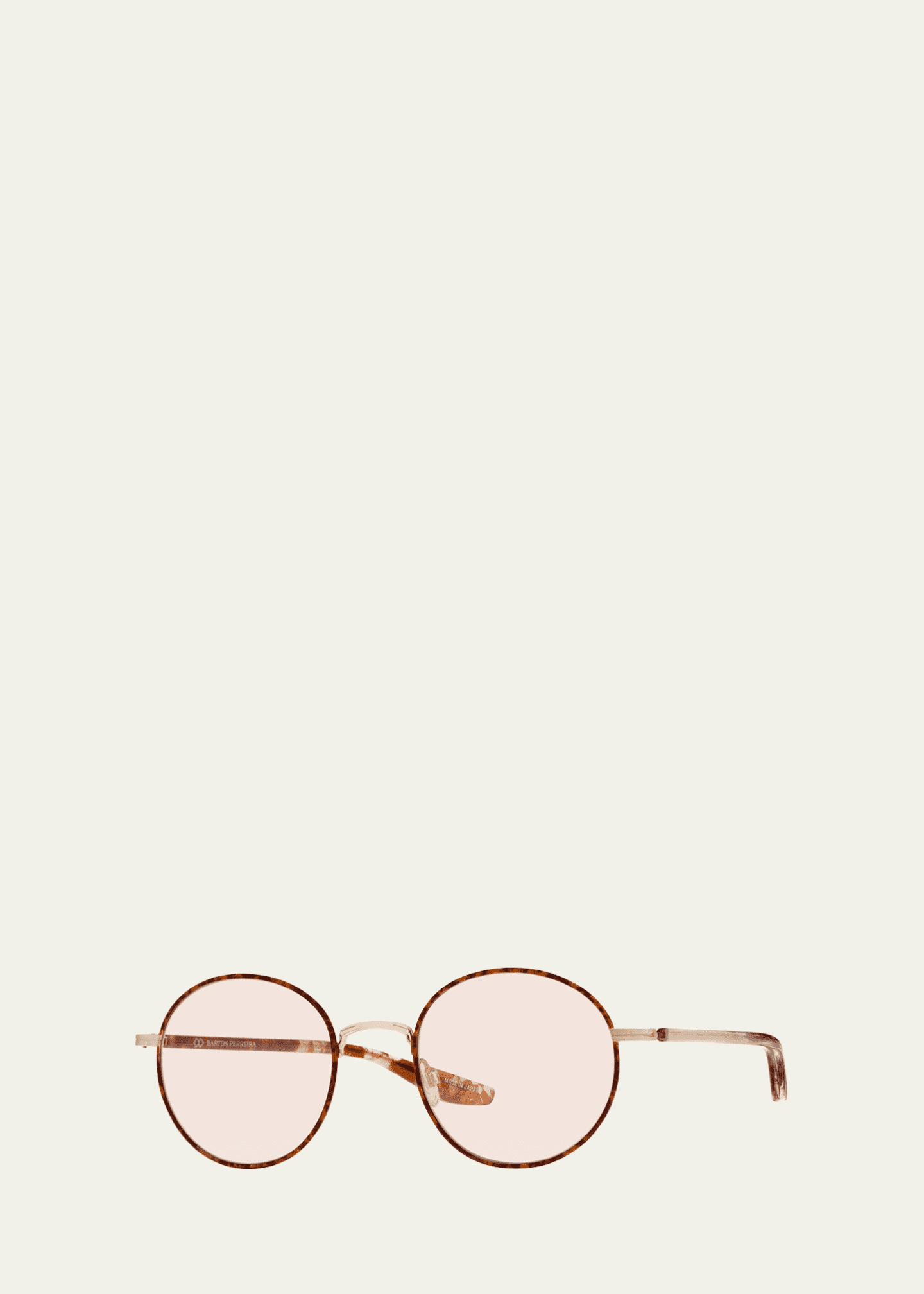 Barton Perreira Caster Round Titanium Sunglasses Image 2 of 3
