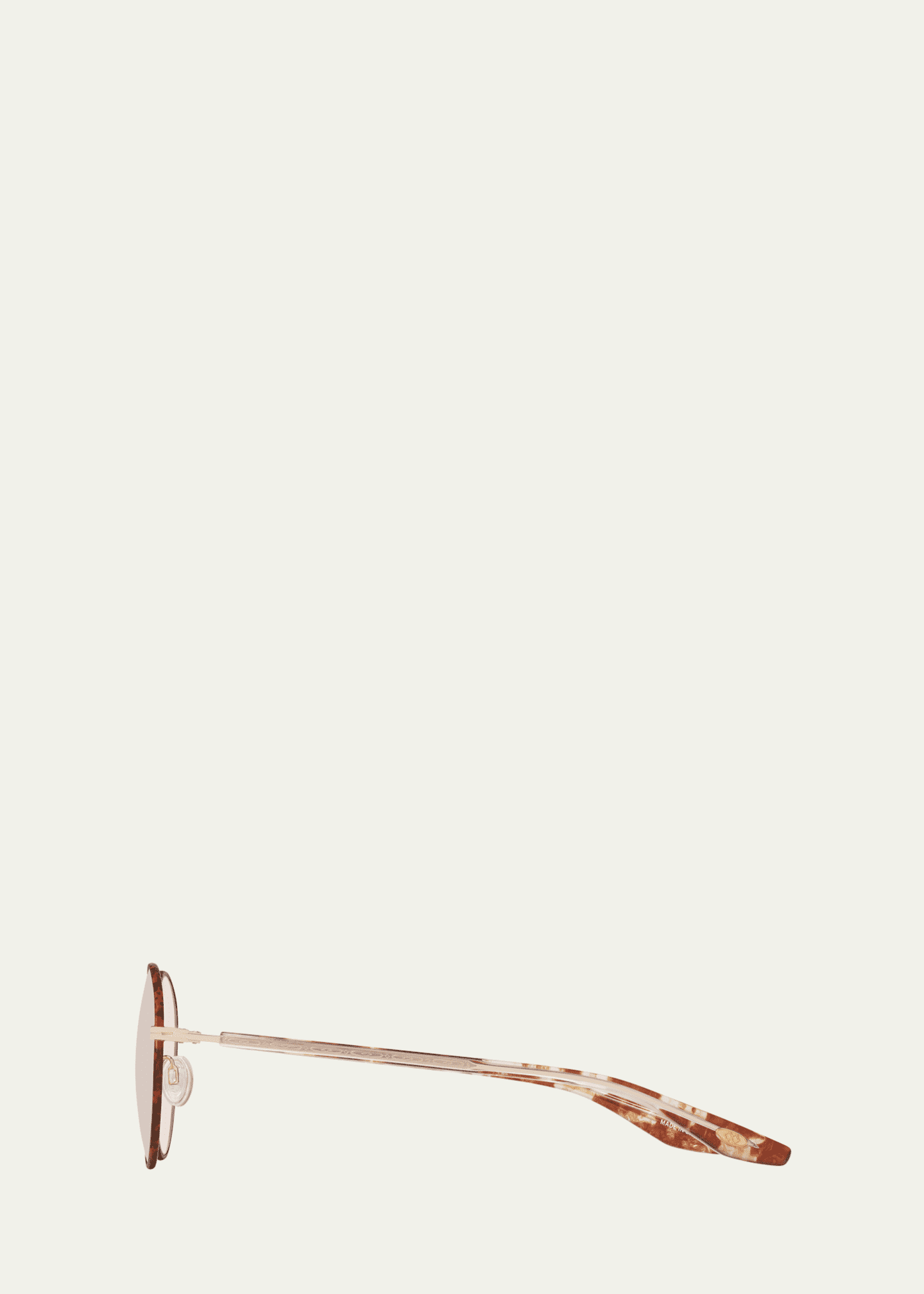 Barton Perreira Caster Round Titanium Sunglasses Image 3 of 3