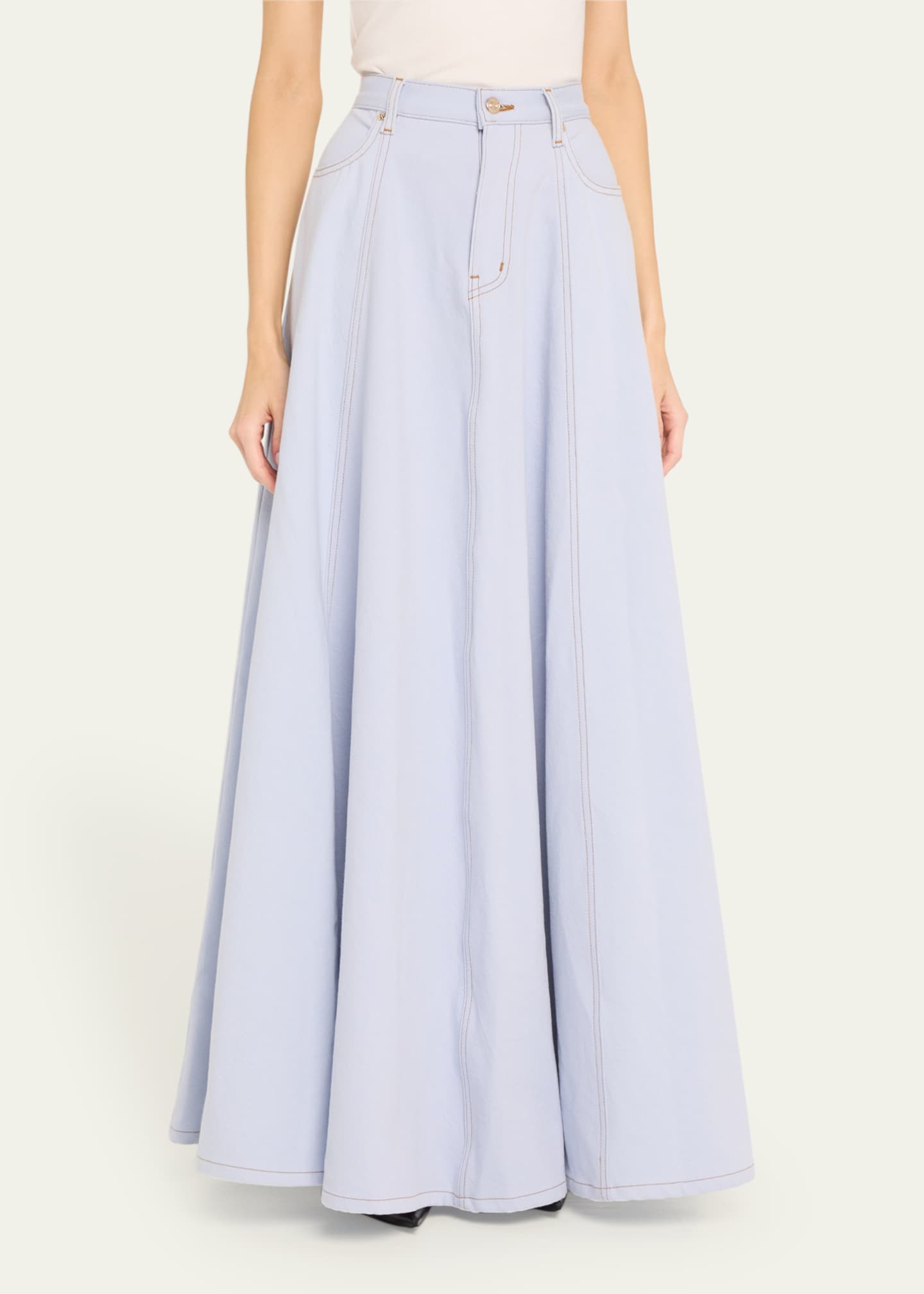 FRAME CH x FRAME The Denim Ball Skirt Image 4 of 5