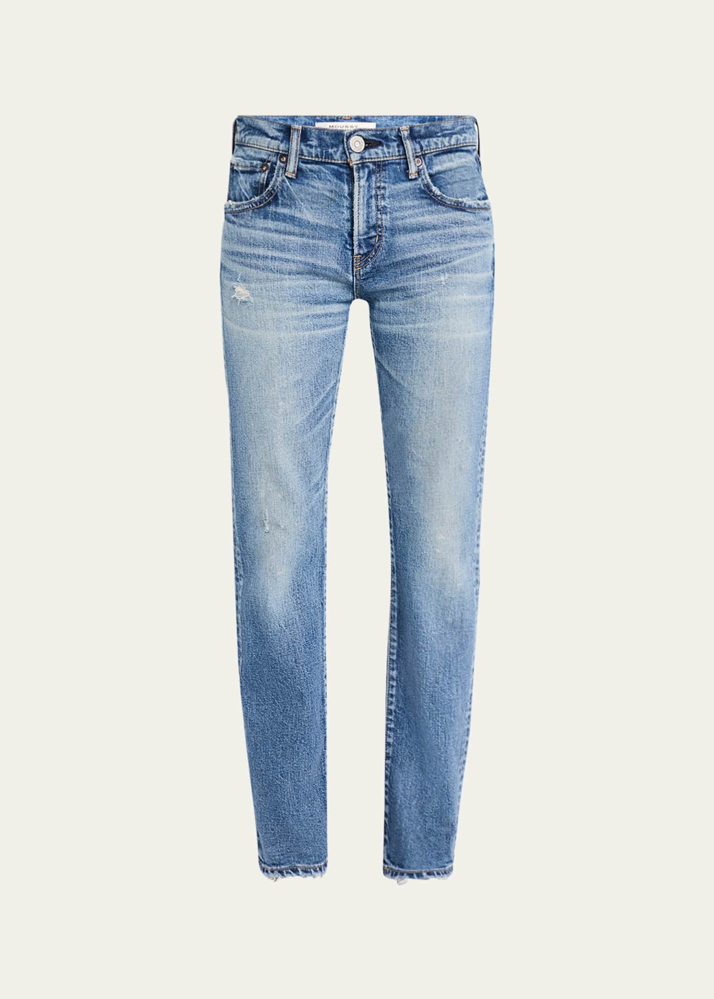 MOUSSY VINTAGE Linden Slim Straight Jeans - Bergdorf Goodman