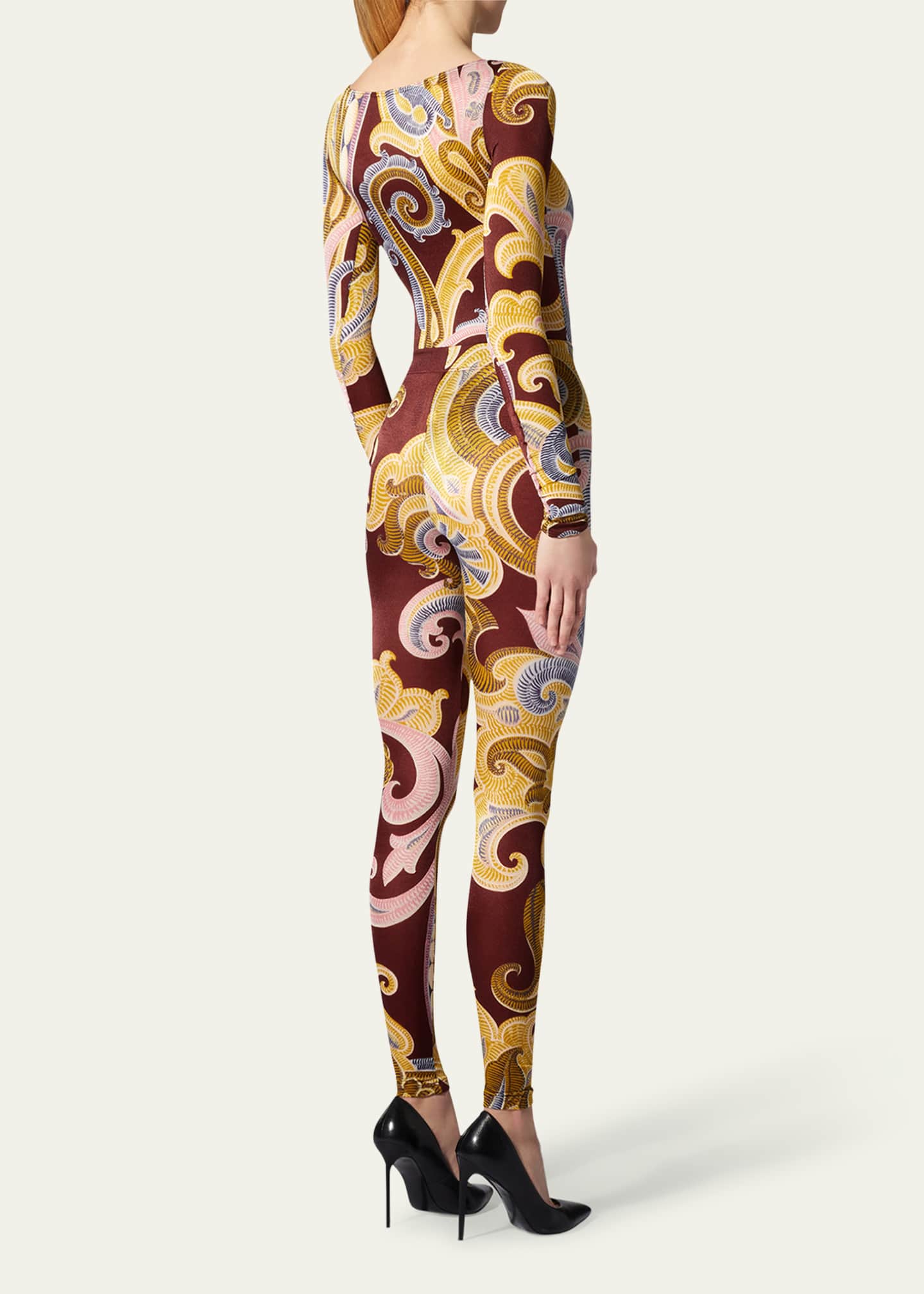 ETRO x Wolford x Etro Paisley-Print Leggings Image 3 of 3