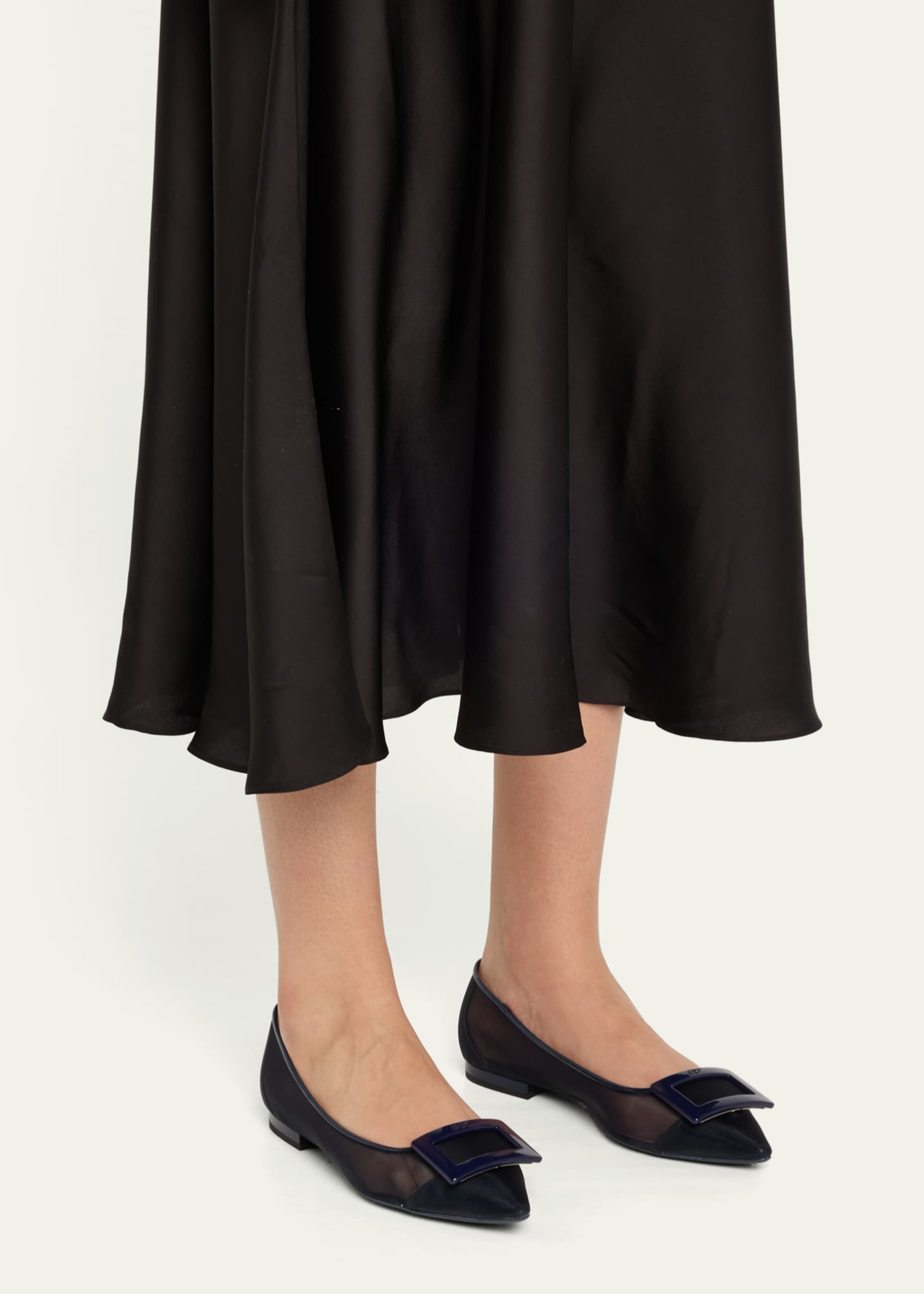 Roger Vivier Gommettine Net Ballerina Flats Image 2 of 6