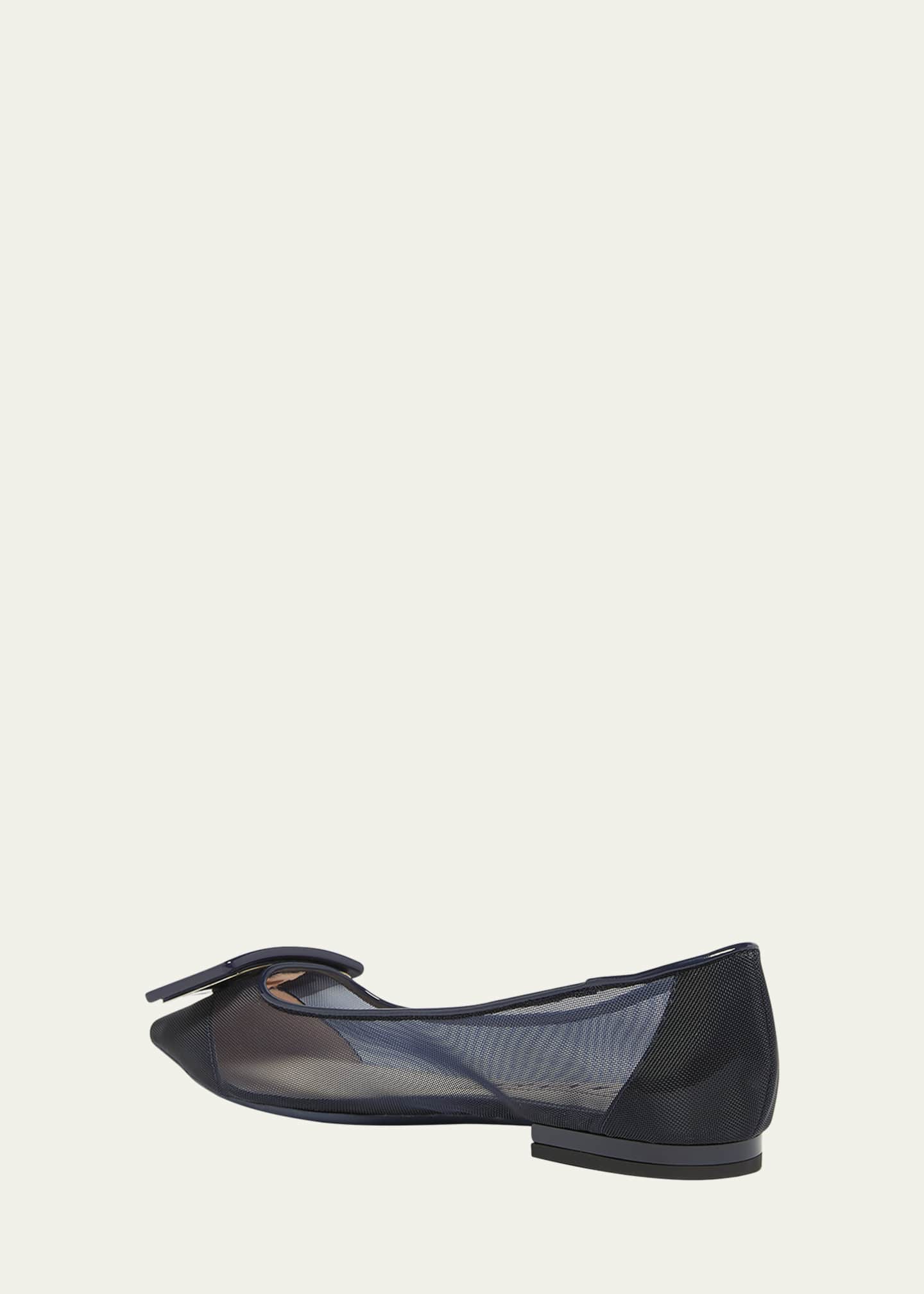 Roger Vivier Gommettine Net Ballerina Flats Image 4 of 6