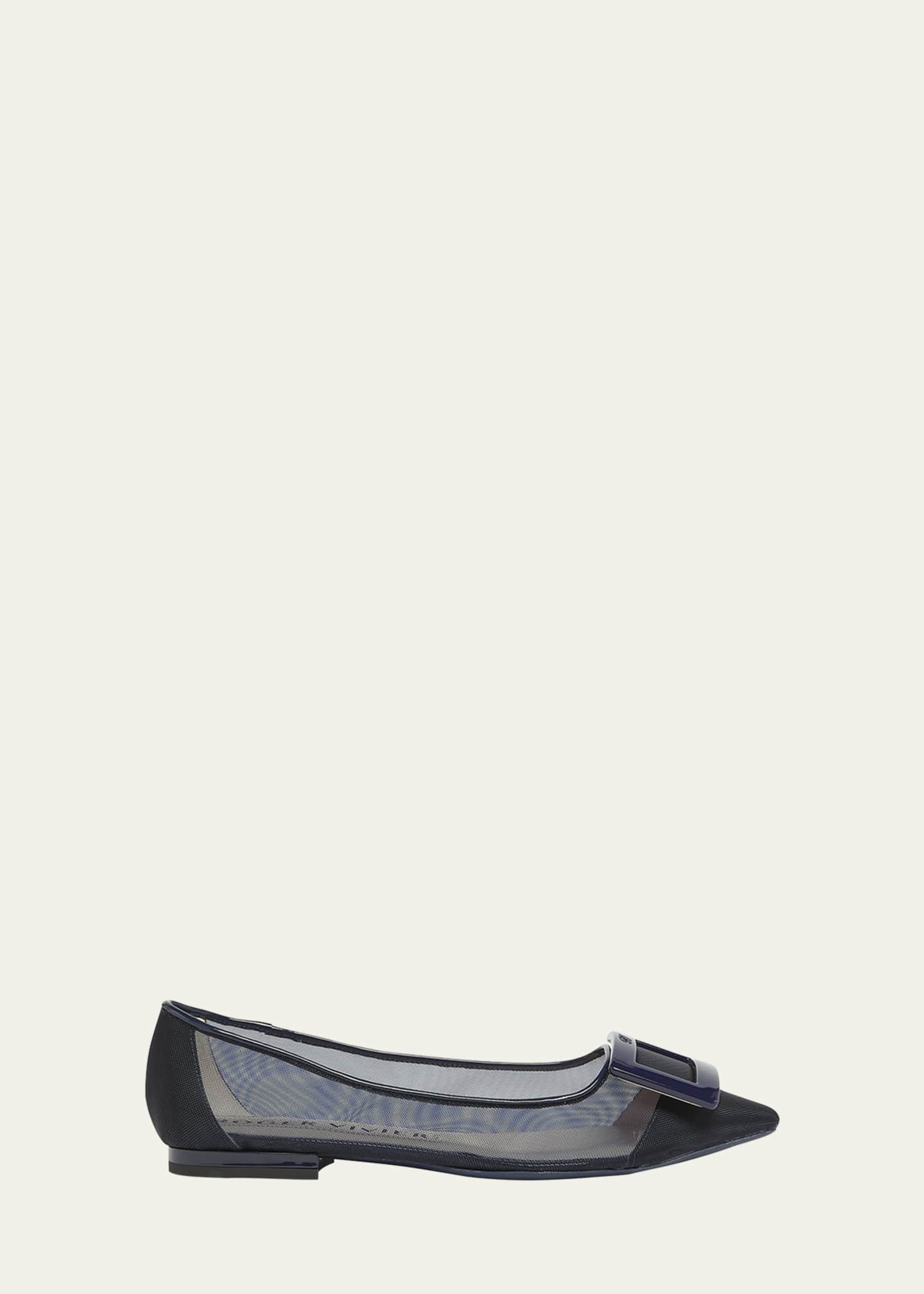 Roger Vivier Gommettine Net Ballerina Flats Image 1 of 6
