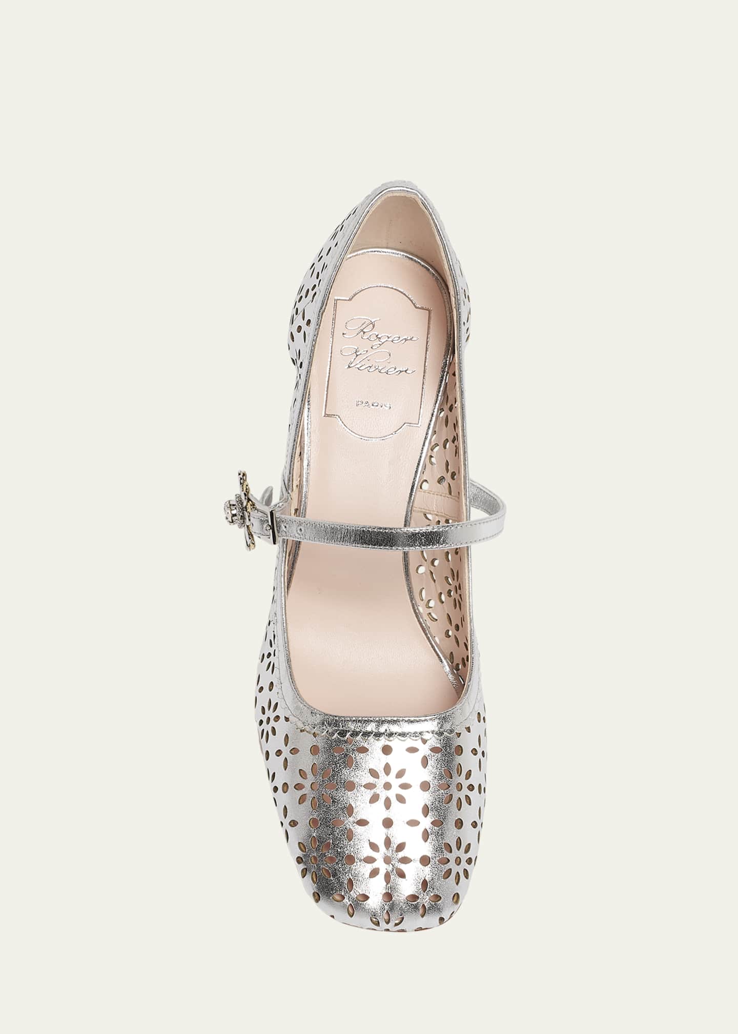 Roger Vivier Tres Vivier Napa Mary Jane Pumps Image 4 of 4