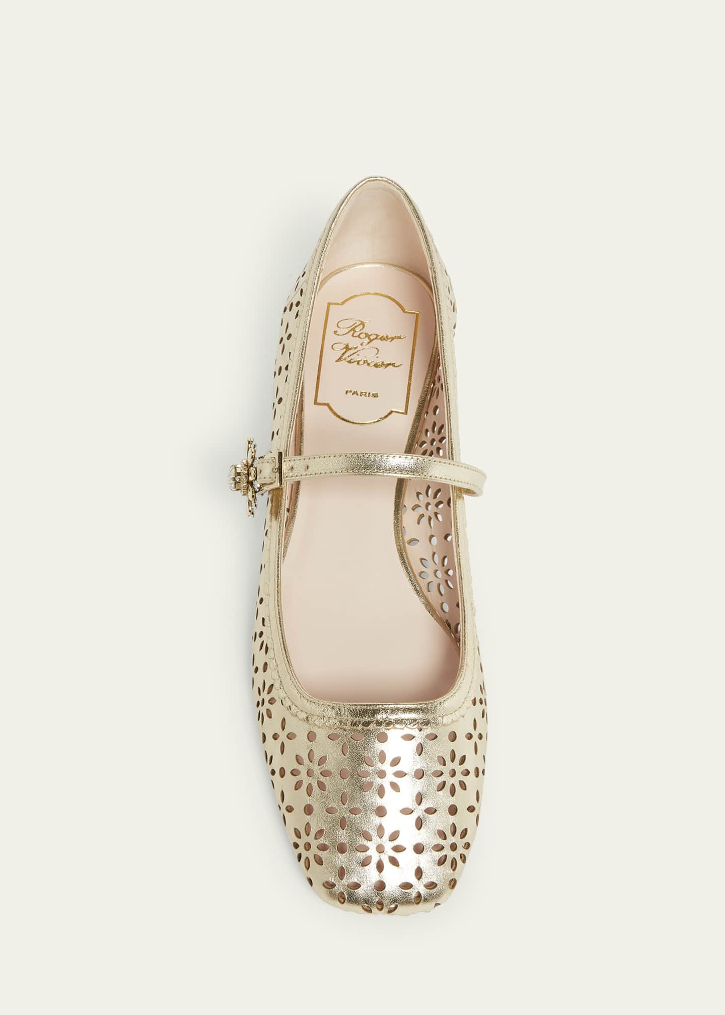 Roger Vivier Tres Vivier Napa Mary Jane Pumps Image 4 of 4