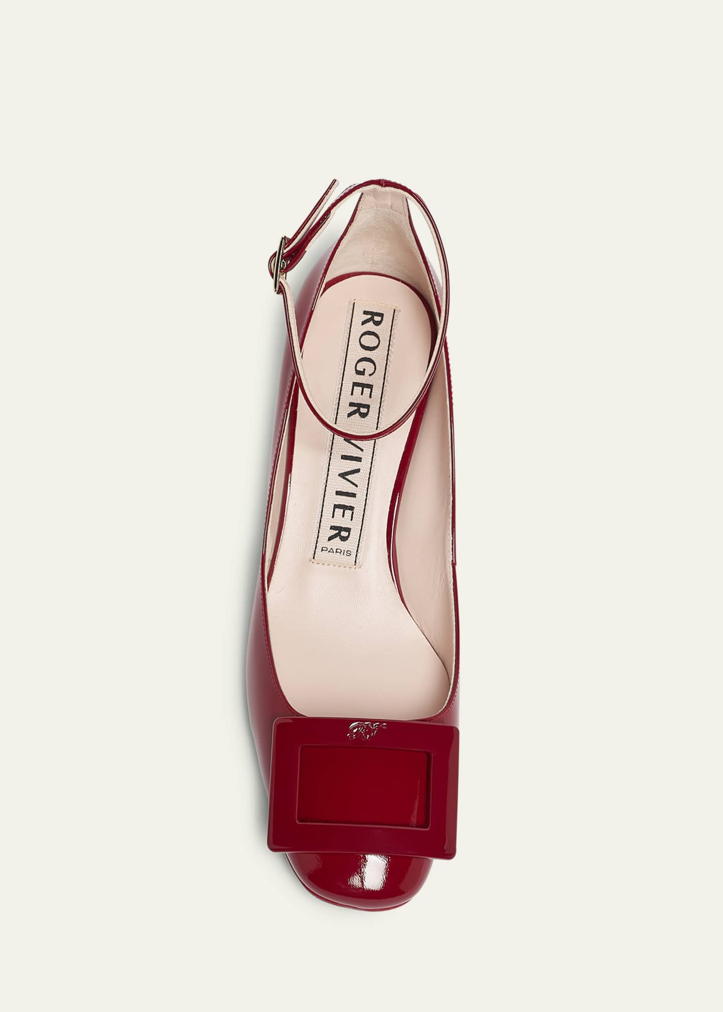 Roger Vivier Roundy Patent Ankle-Strap Pumps Image 4 of 4