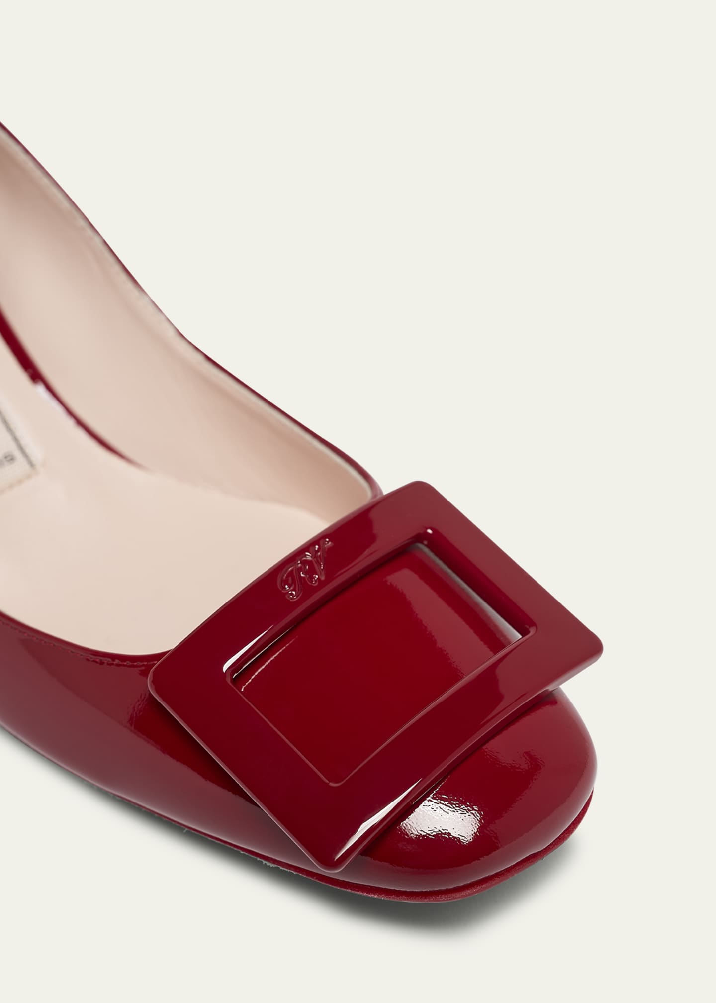 Roger Vivier Roundy Patent Ankle-Strap Pumps Image 3 of 4