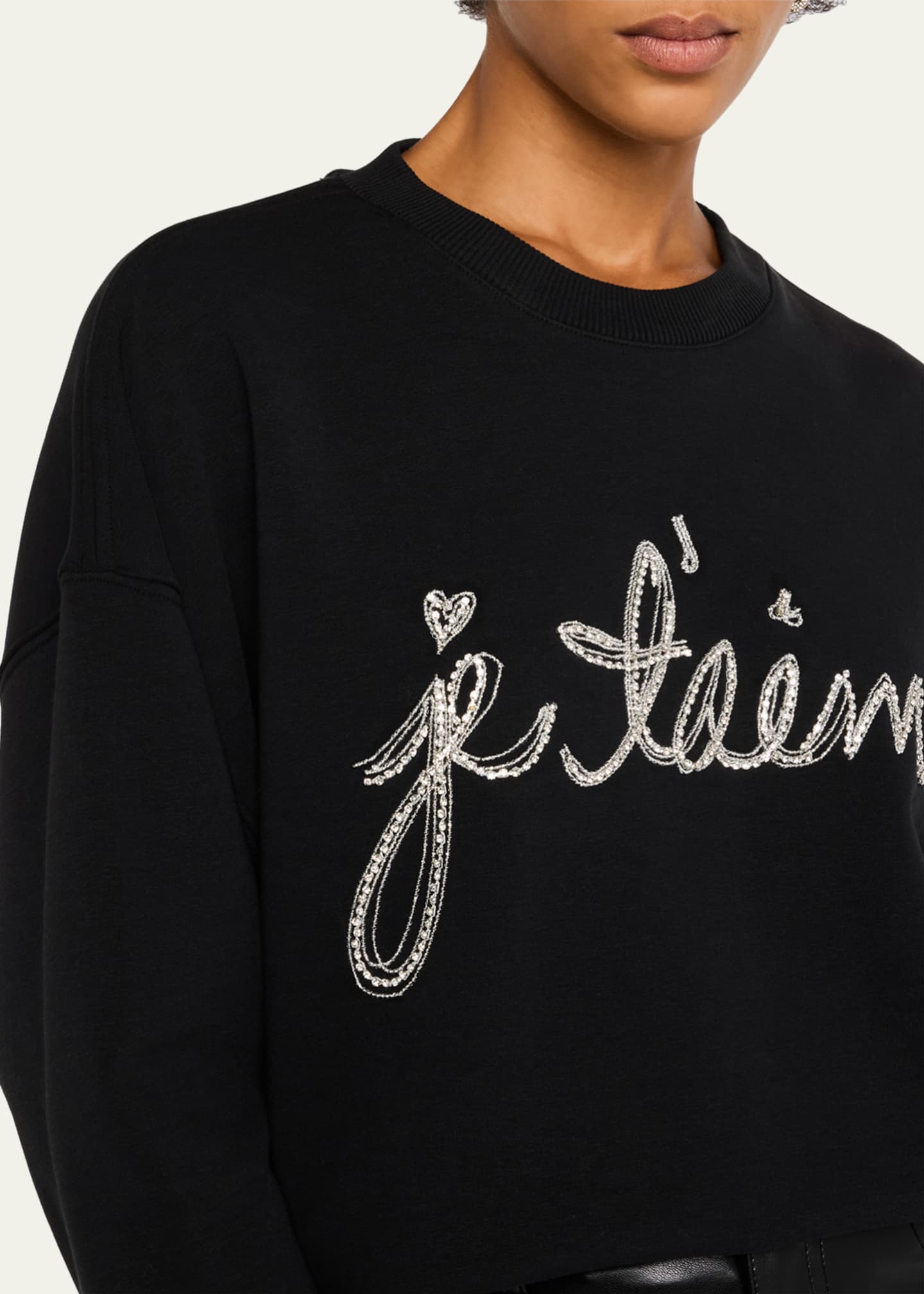 Cinq a Sept Brandy Je T'aime Chain-Trim Pullover Image 5 of 5