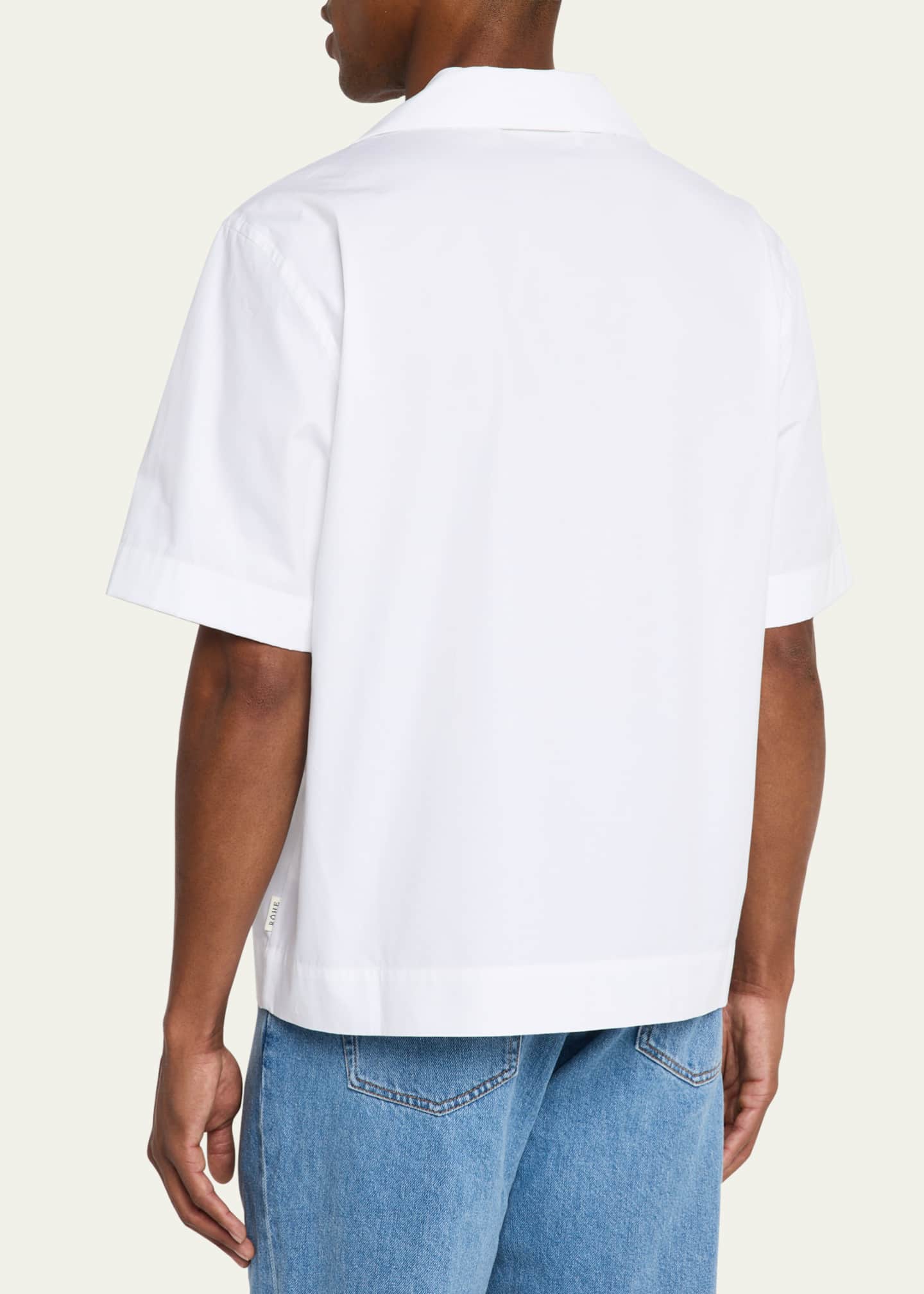Rohe Men's Oversized Cotton Camp Shirt Image 3 of 5