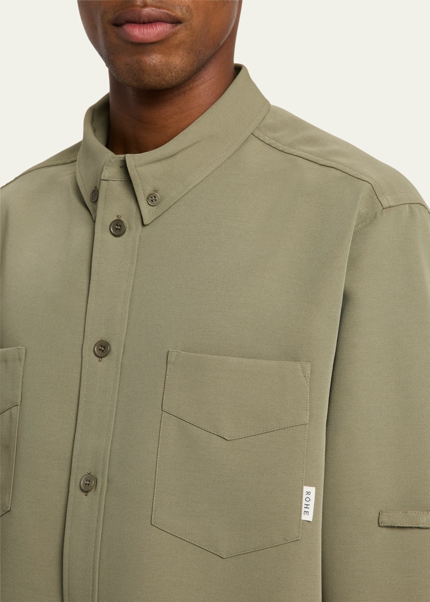 Men's Relaxed Utility Overshirt - Thumbnail 5