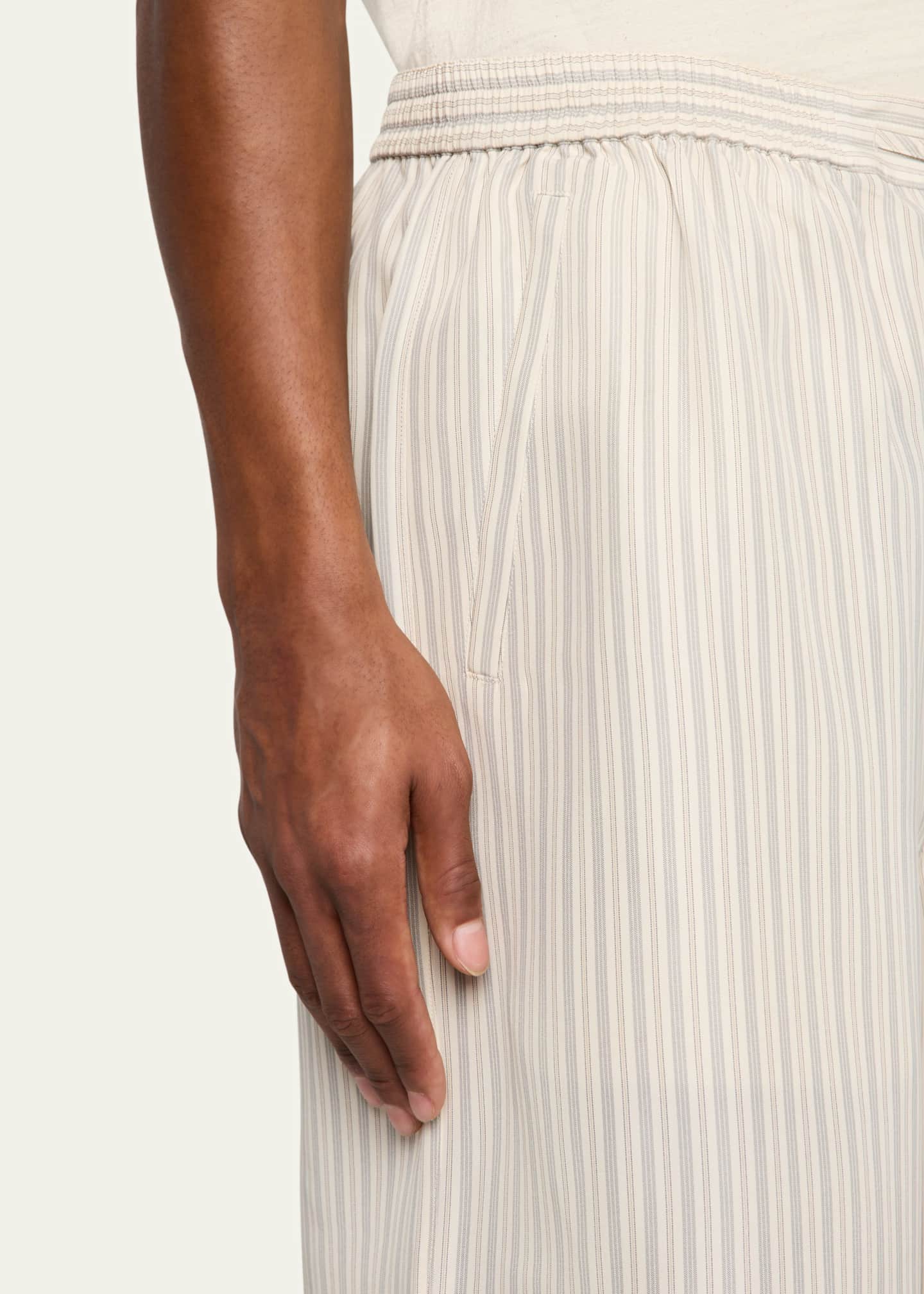 Rohe Men's Striped Loose-Fit Drawstring Shorts Image 5 of 5