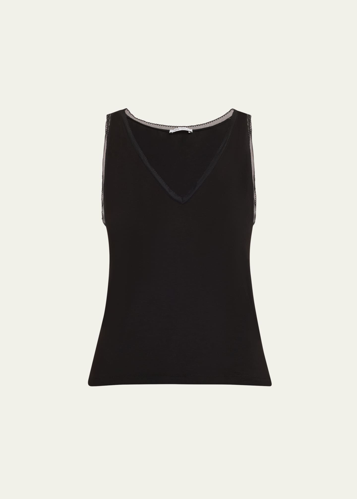 Simone Perele Aurore Lace-Trim Viscose Tank Image 1 of 5