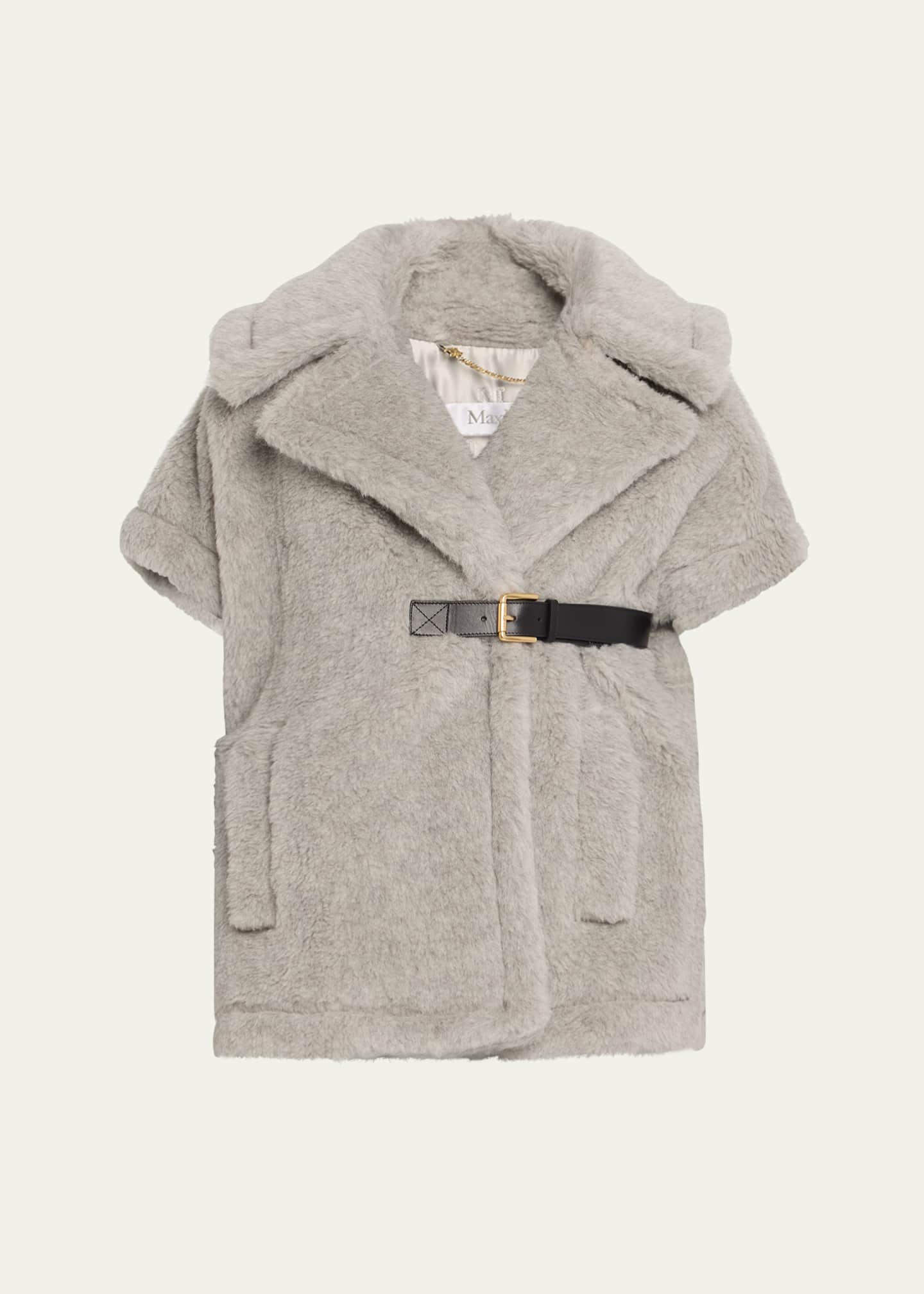 Max Mara Belted Alpaca Wool Vest Cape Image 1 of 5