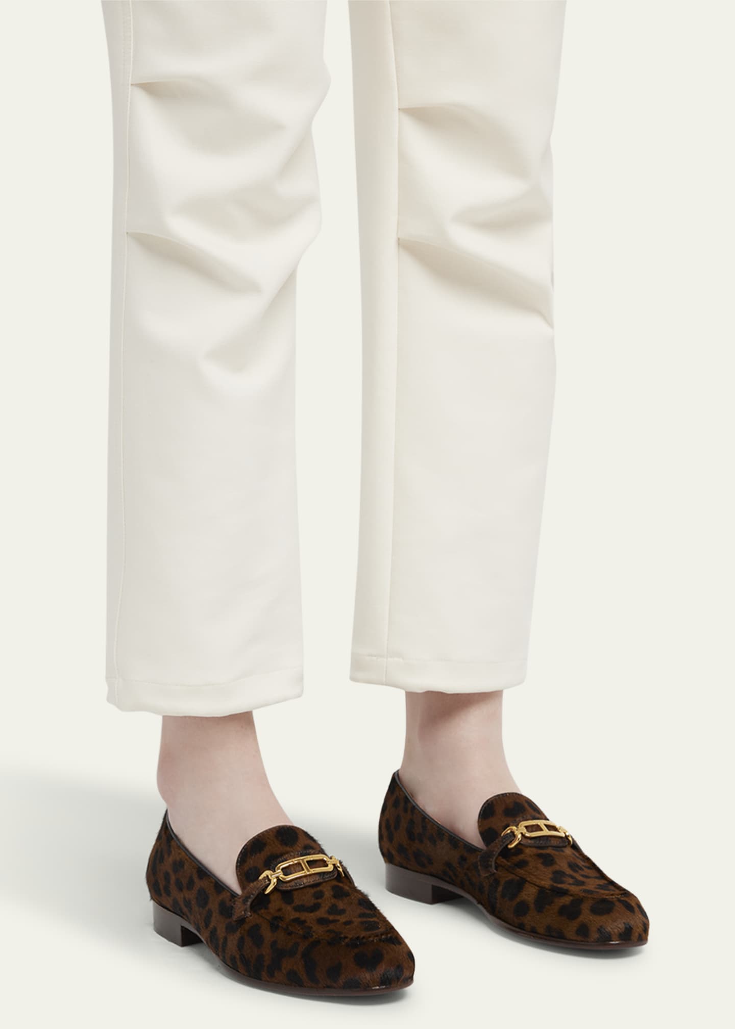 TOM FORD Leopard Calf Hair Loafers Image 2 of 5