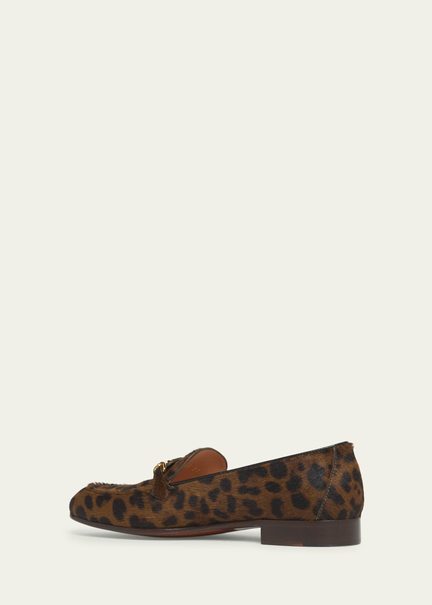 TOM FORD Leopard Calf Hair Loafers Image 4 of 5