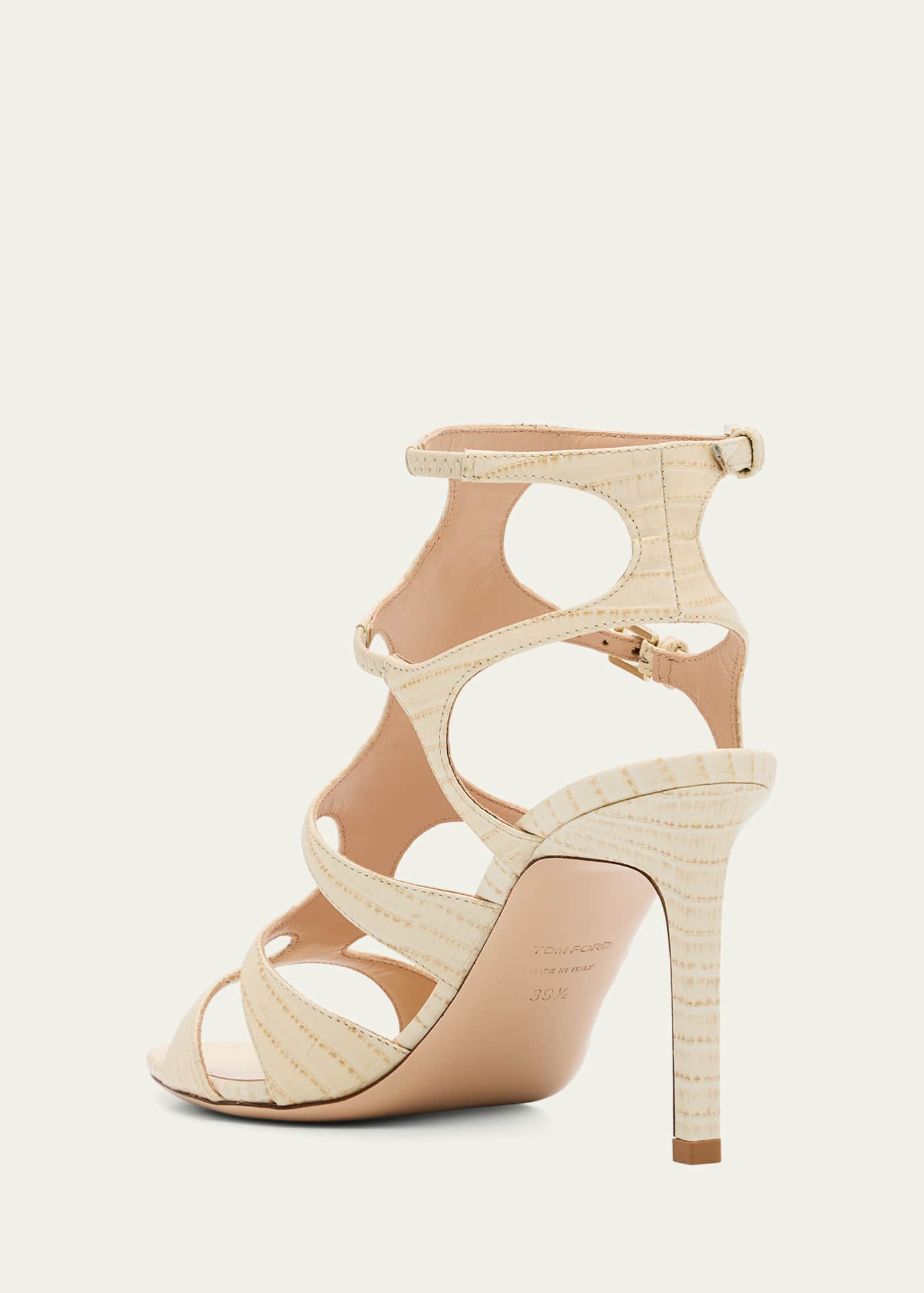 TOM FORD Paradis Embossed Stiletto Gladiator Sandals Image 4 of 6