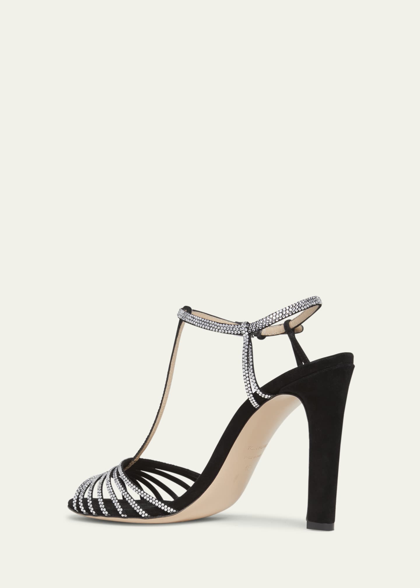 TOM FORD Jerry Suede and Crystal Strappy Sandals Image 4 of 5