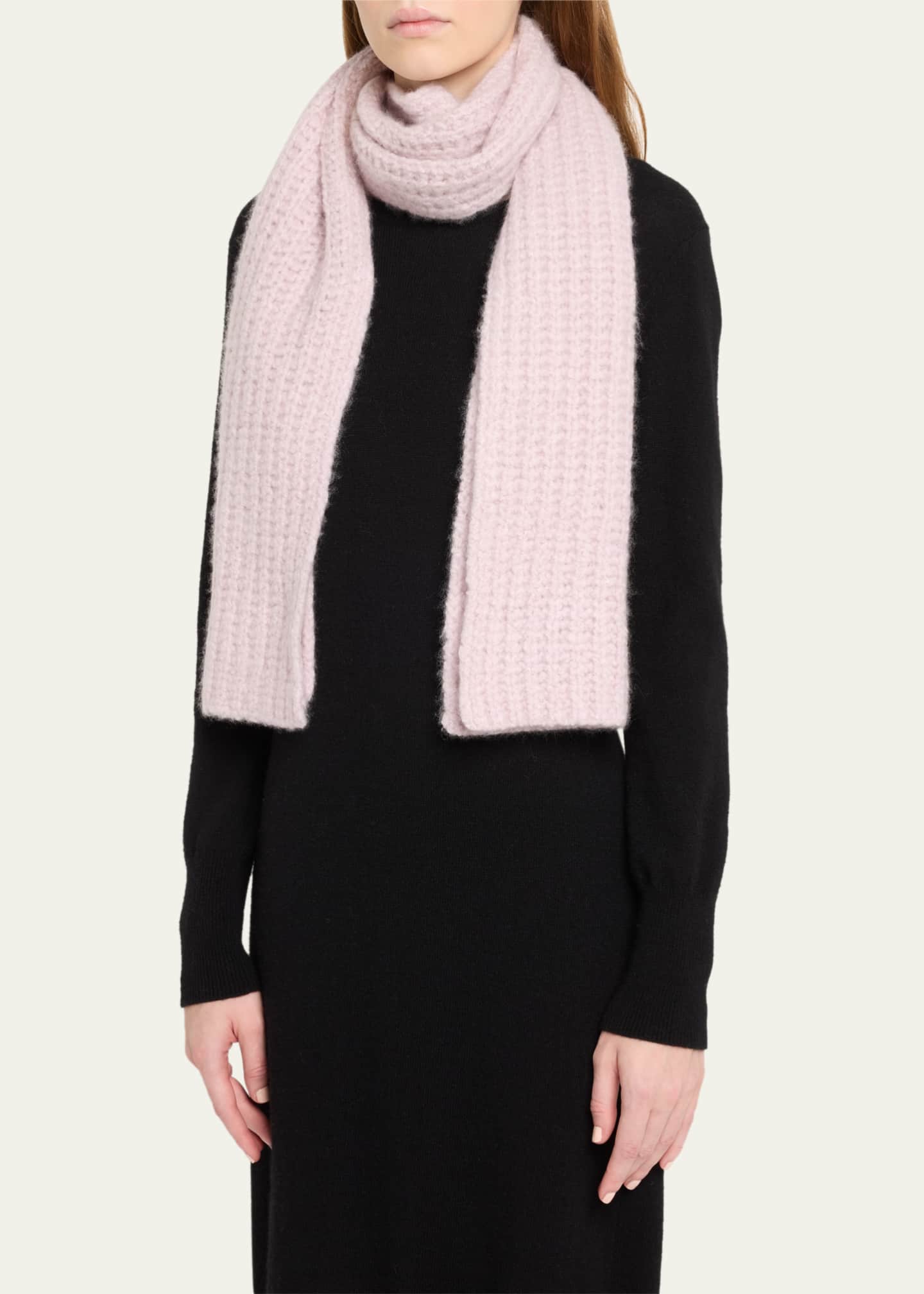 Sofia Cashmere Cashmere Blend Boucle Knitted Scarf Image 3 of 4