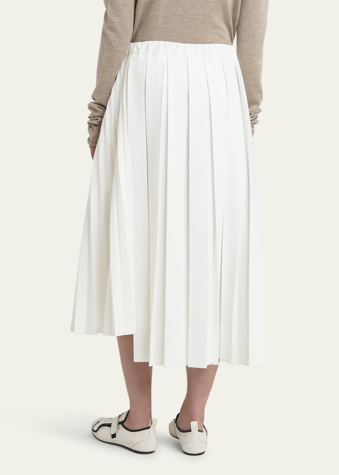 Plan C Pleated Midi Skirt Image 3 of 5