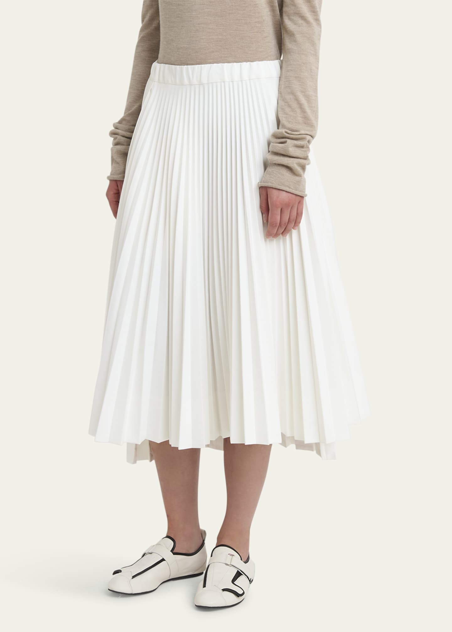Plan C Pleated Midi Skirt Image 4 of 5