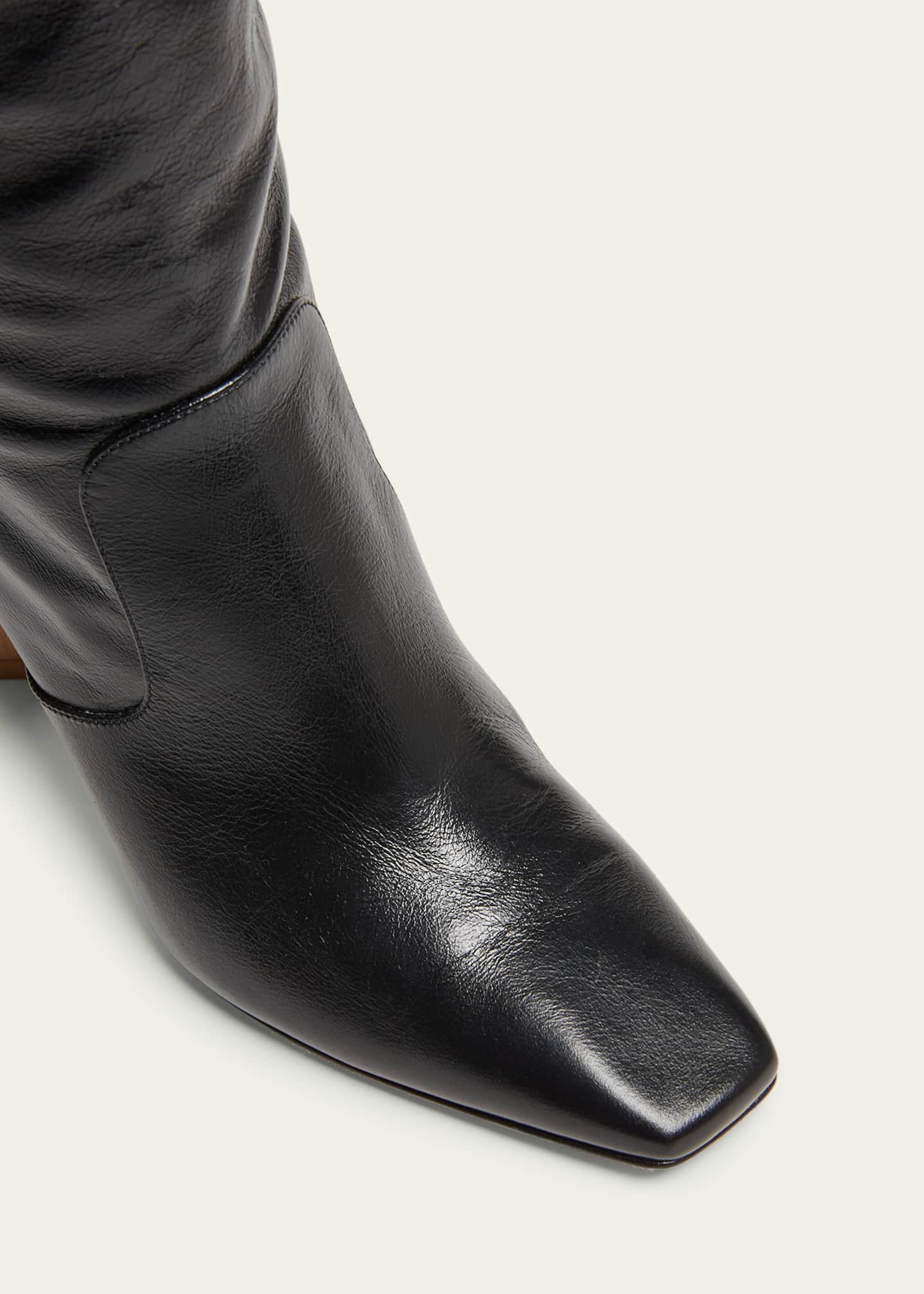 Chloe Georgia Leather Foldover Knee Boots Image 6 of 6