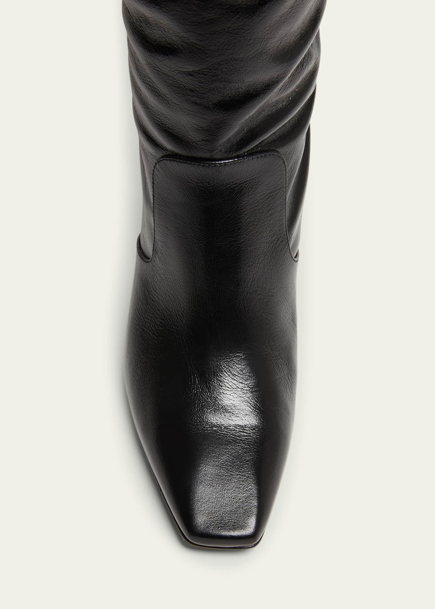 Chloe Georgia Leather Foldover Knee Boots Image 5 of 6
