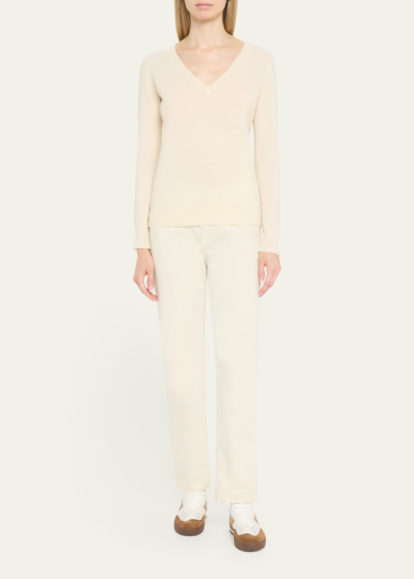 Chloe Kick Mesh and Leather Low-Top Sneakers Image 3 of 5