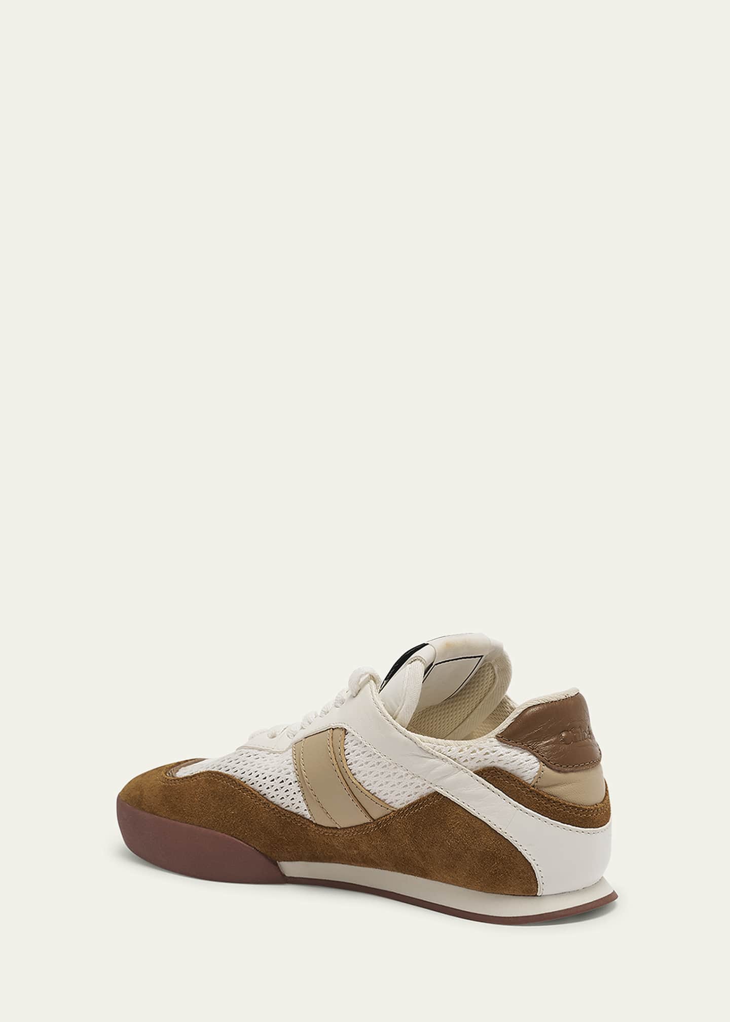 Chloe Kick Mesh and Leather Low-Top Sneakers Image 4 of 5