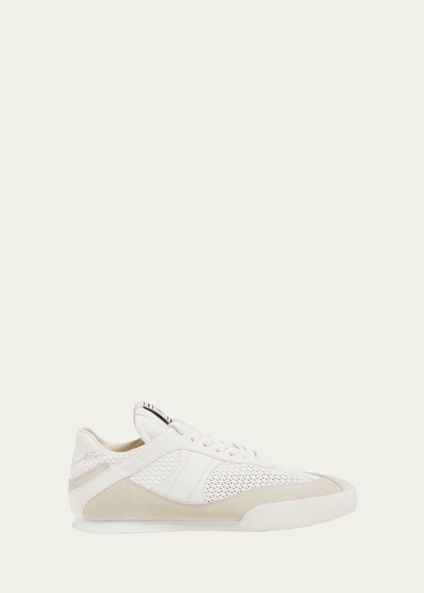 Chloe Kick Mesh and Leather Low-Top Sneakers - Bergdorf Goodman