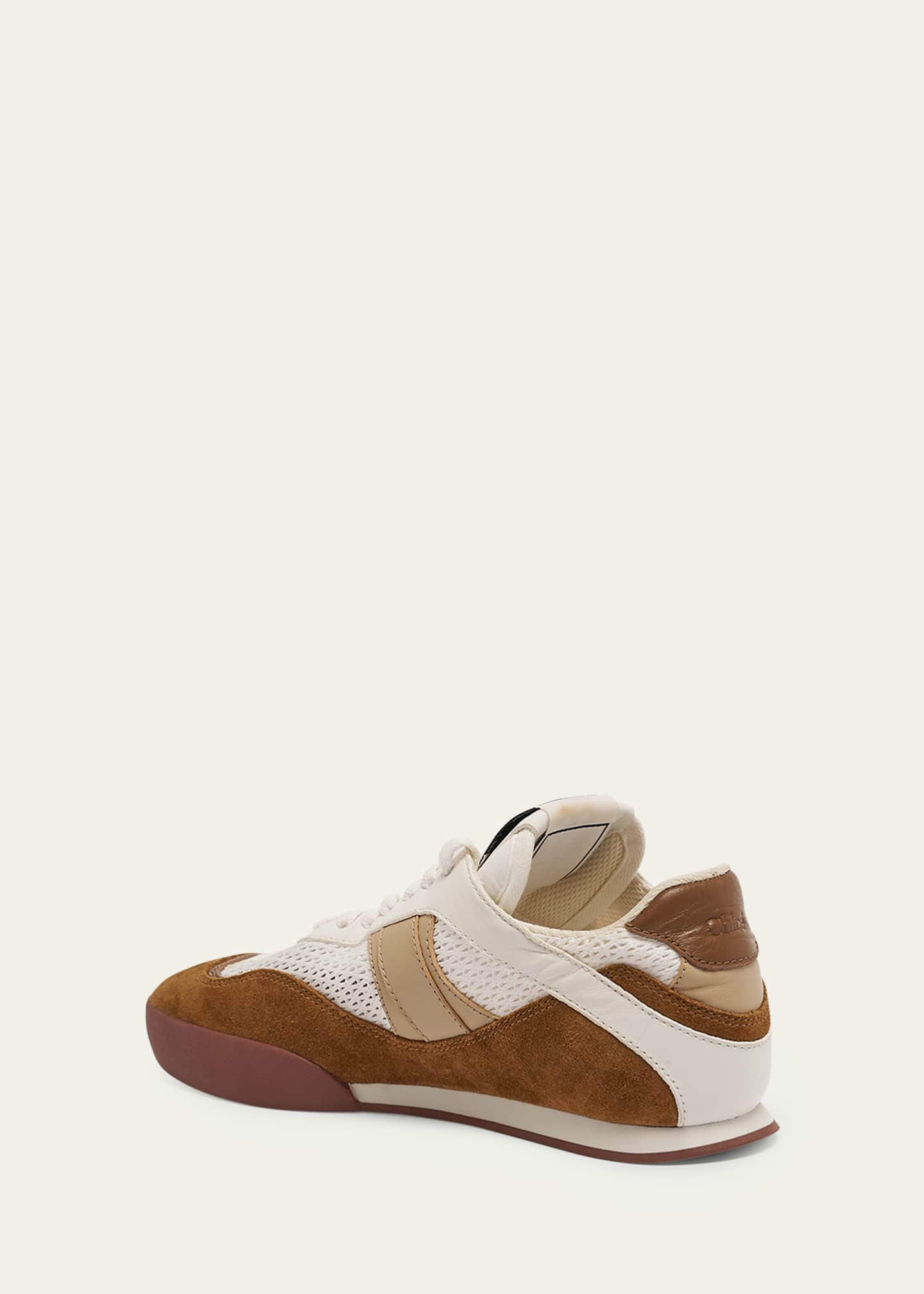 Chloe Kick Mesh and Leather Low-Top Sneakers - Bergdorf Goodman
