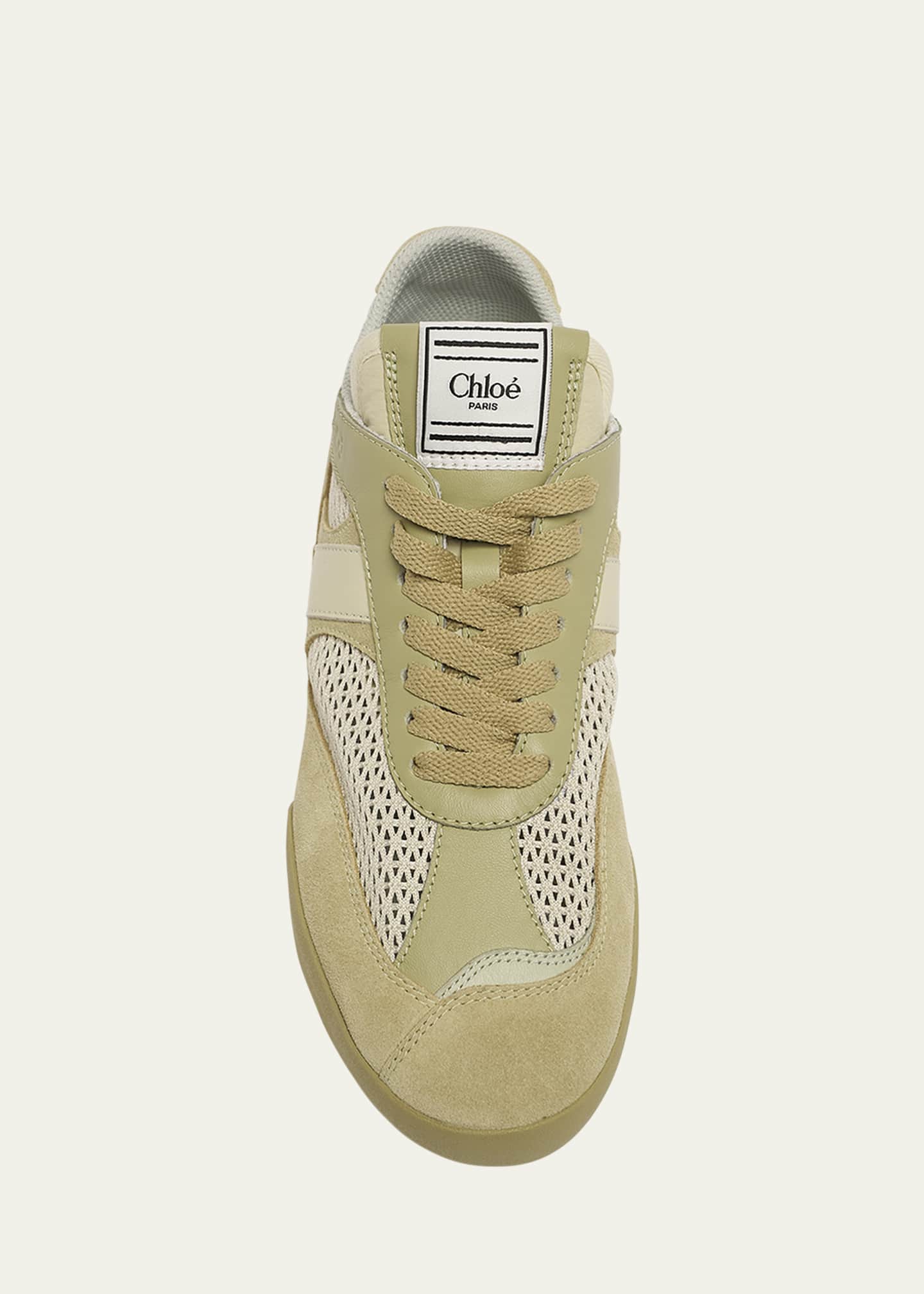 Chloe Kick Mesh and Leather Low-Top Sneakers Image 4 of 4