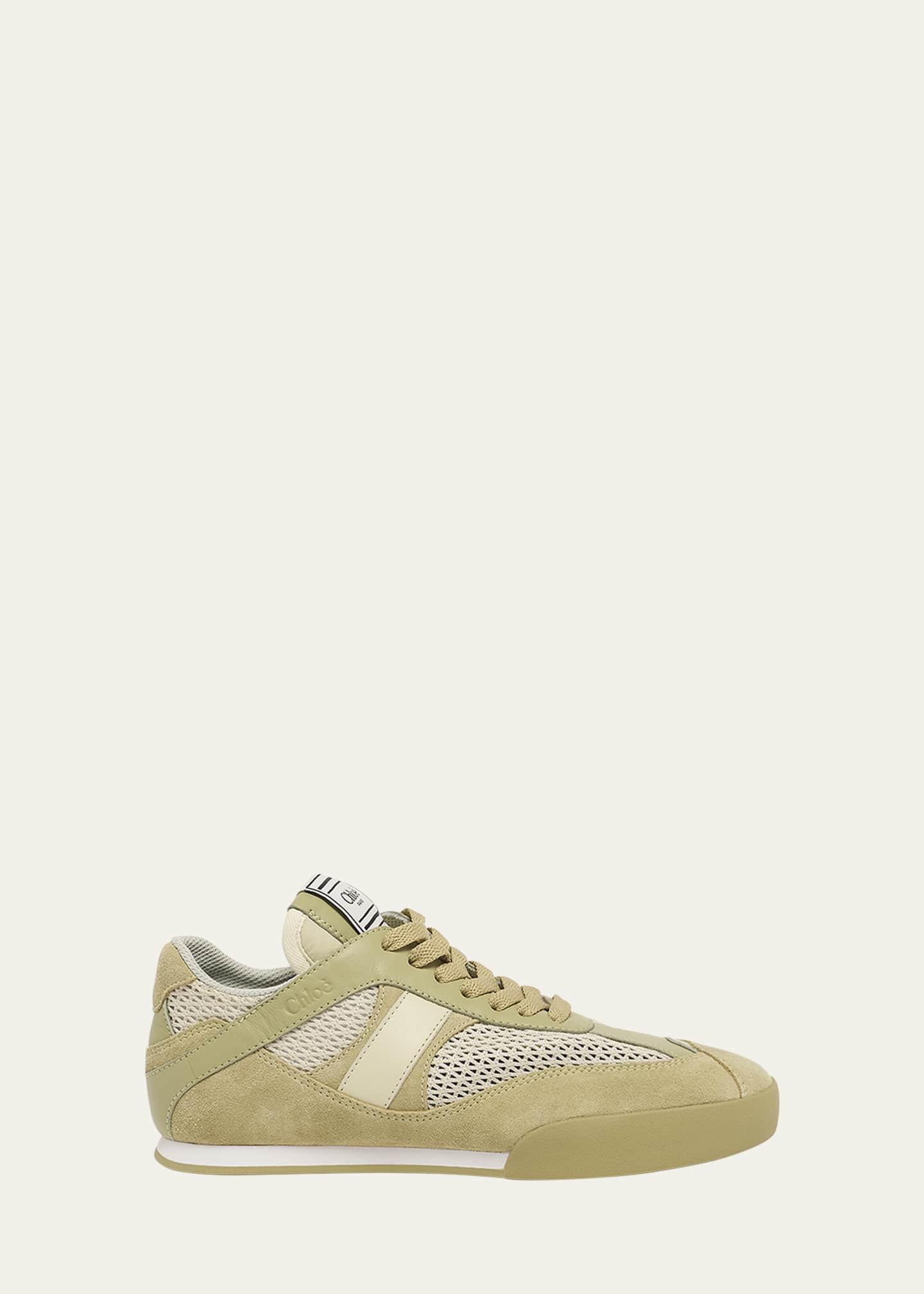 Chloe Kick Mesh and Leather Low-Top Sneakers Image 1 of 4