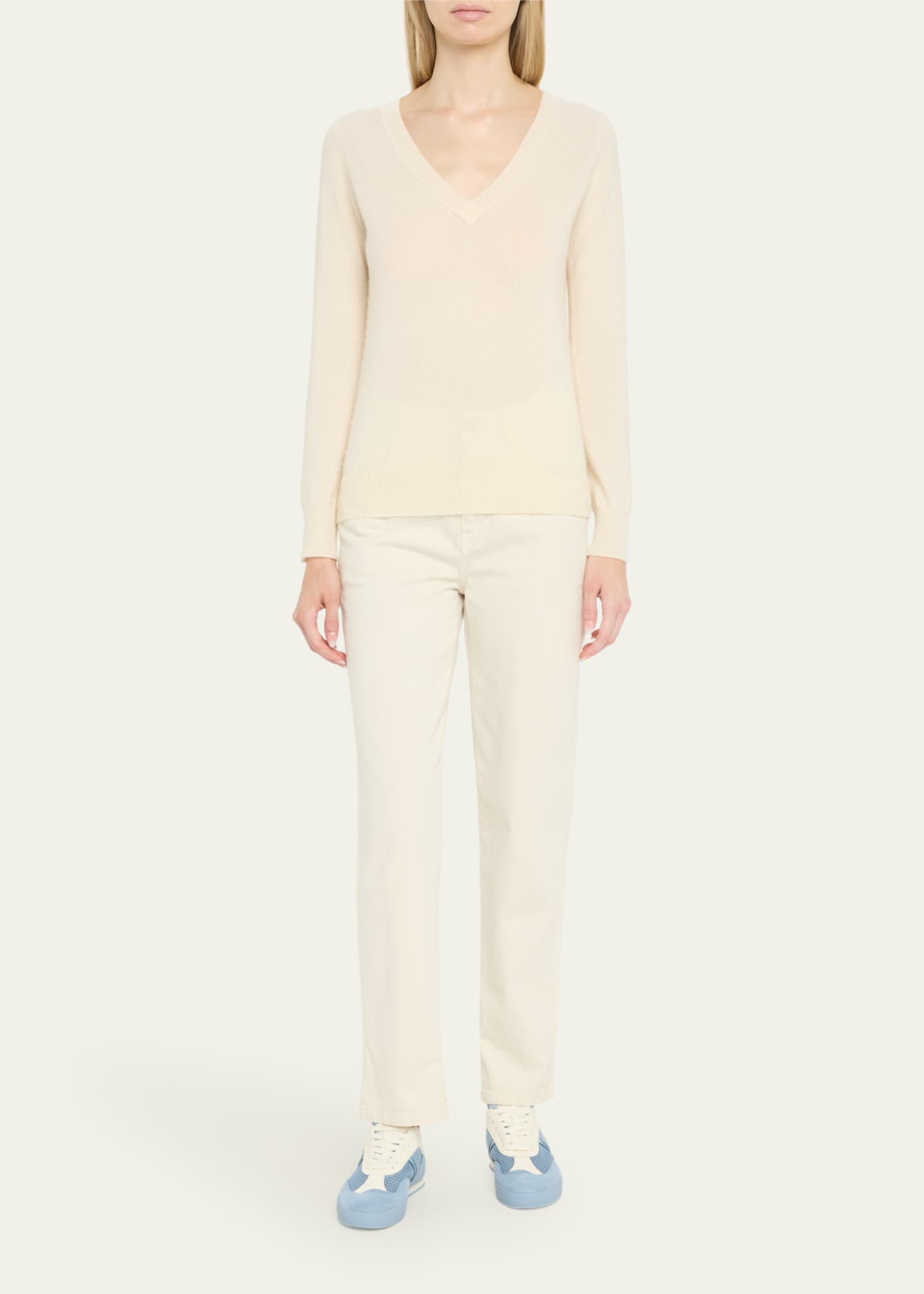 Chloe Kick Mesh and Leather Low-Top Sneakers Image 3 of 6