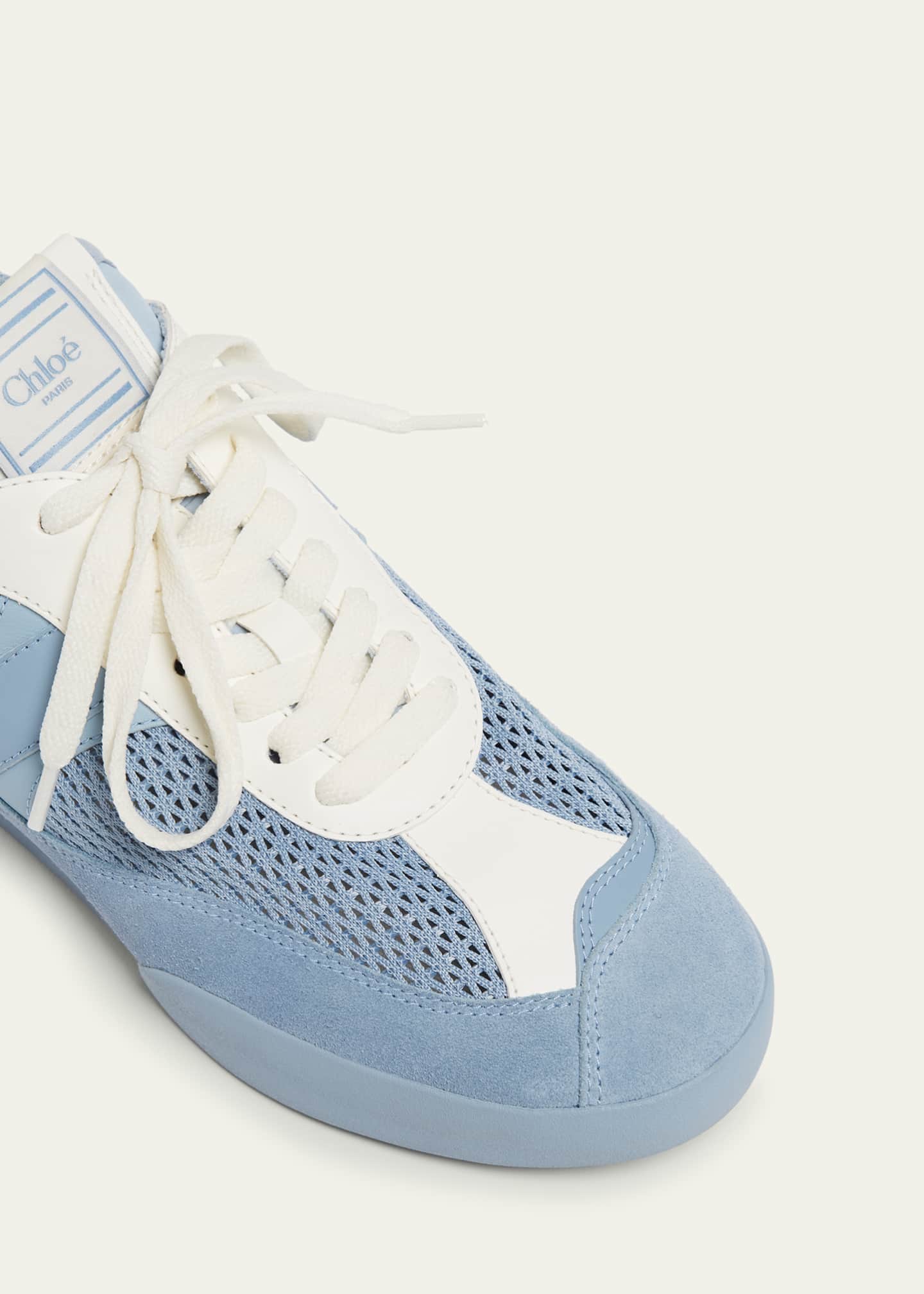 Chloe Kick Mesh and Leather Low-Top Sneakers Image 6 of 6