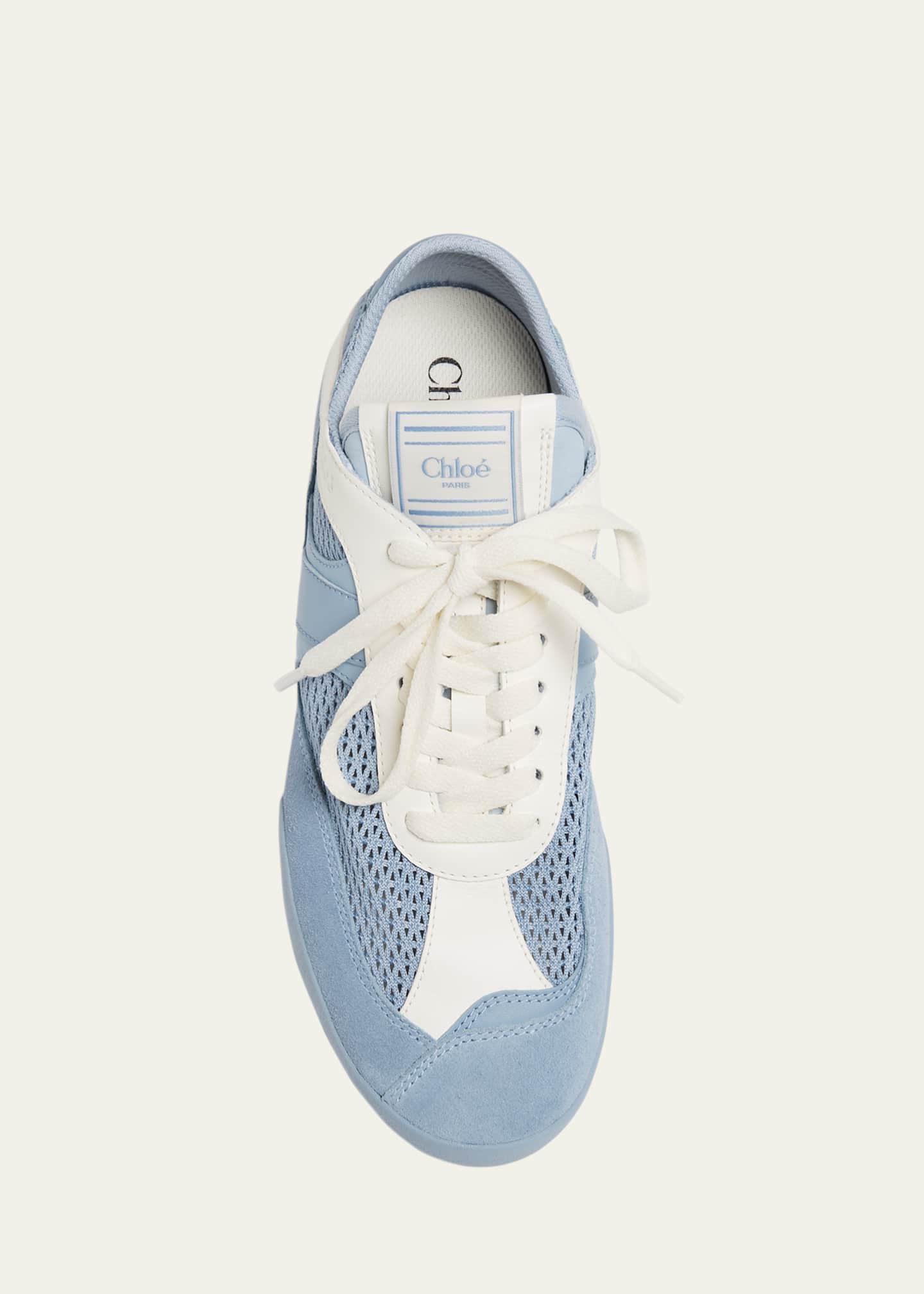 Chloe Kick Mesh and Leather Low-Top Sneakers Image 5 of 6