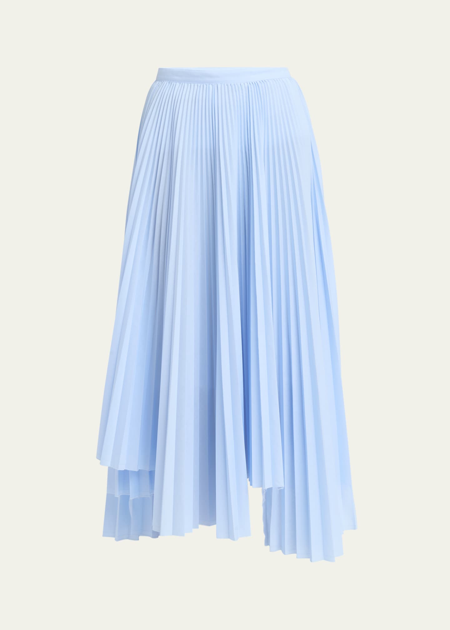 Plan C Long Asymmetric Pleated Skirt Image 1 of 5