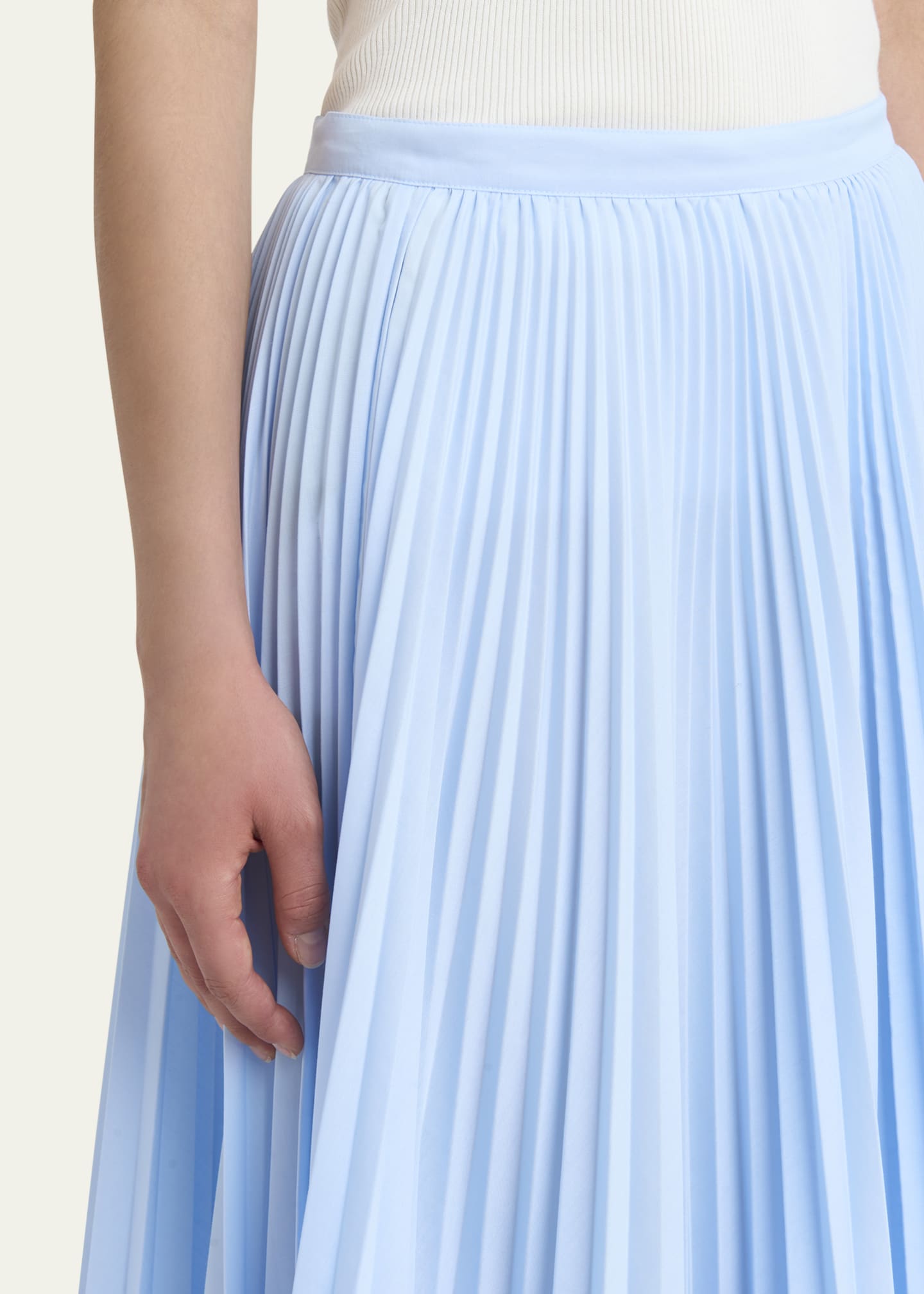 Plan C Long Asymmetric Pleated Skirt Image 5 of 5