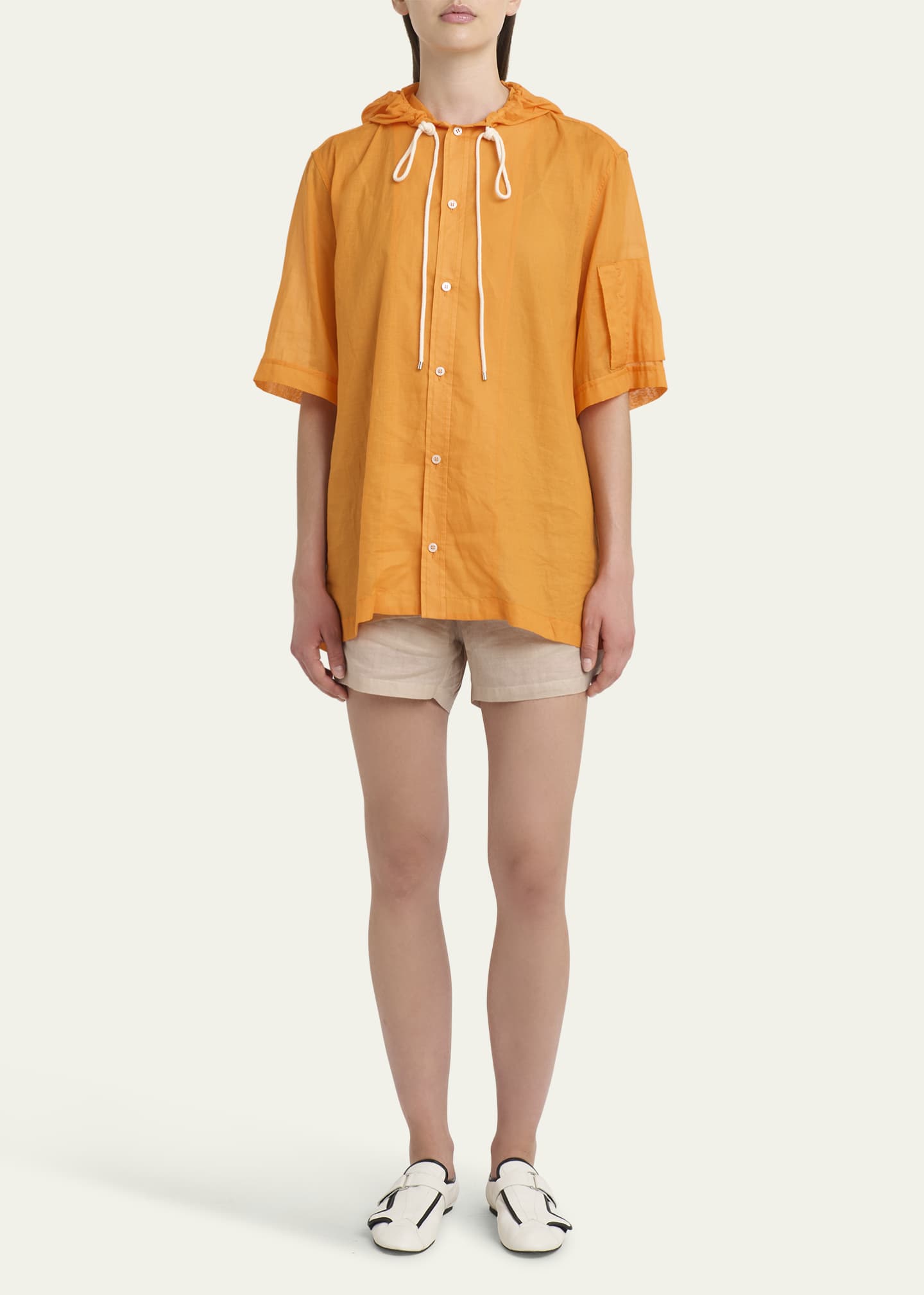 Plan C Hooded Drawstring Shirt Image 2 of 5