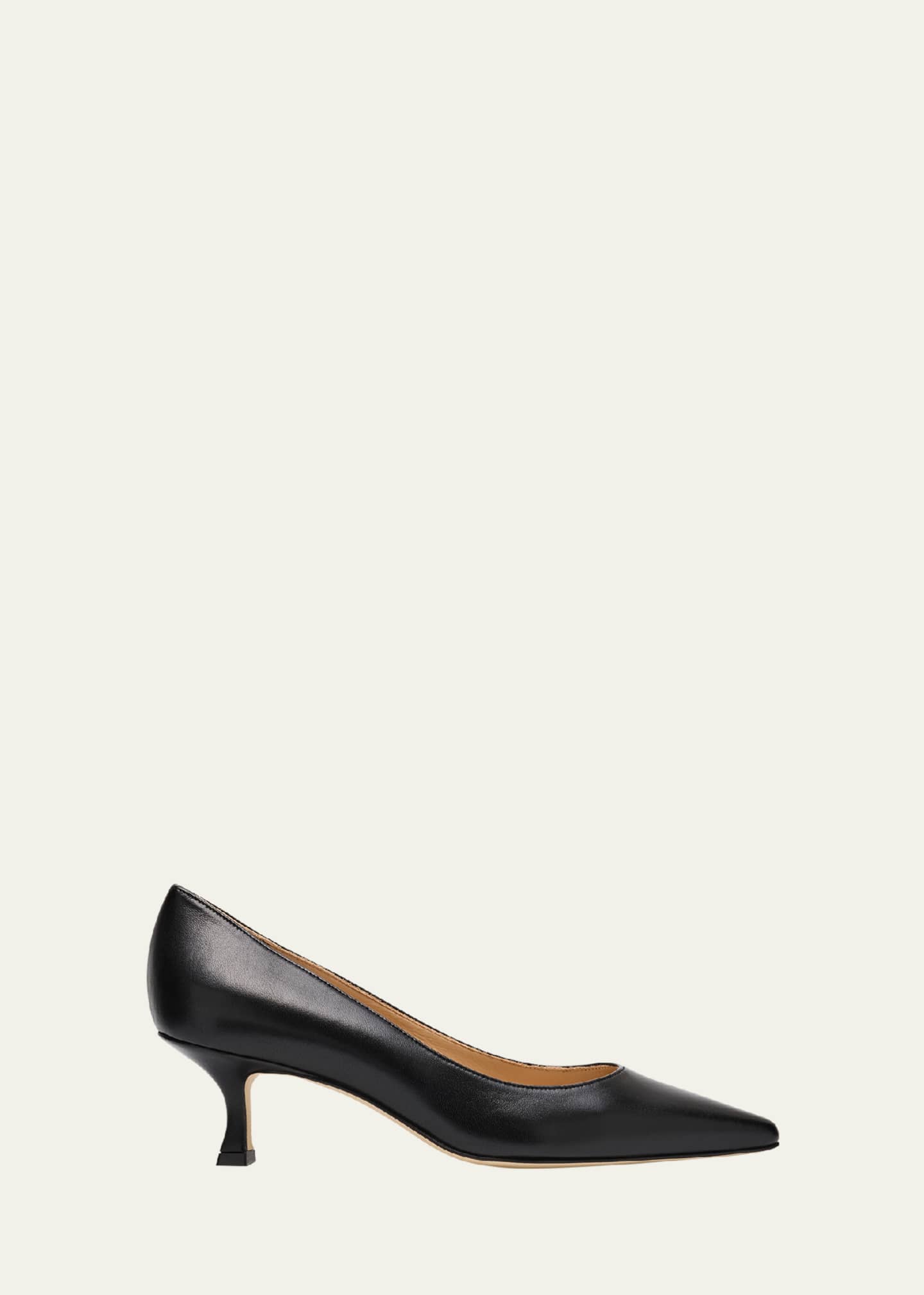 Manolo Blahnik Srila Leather Low Pumps Image 1 of 6