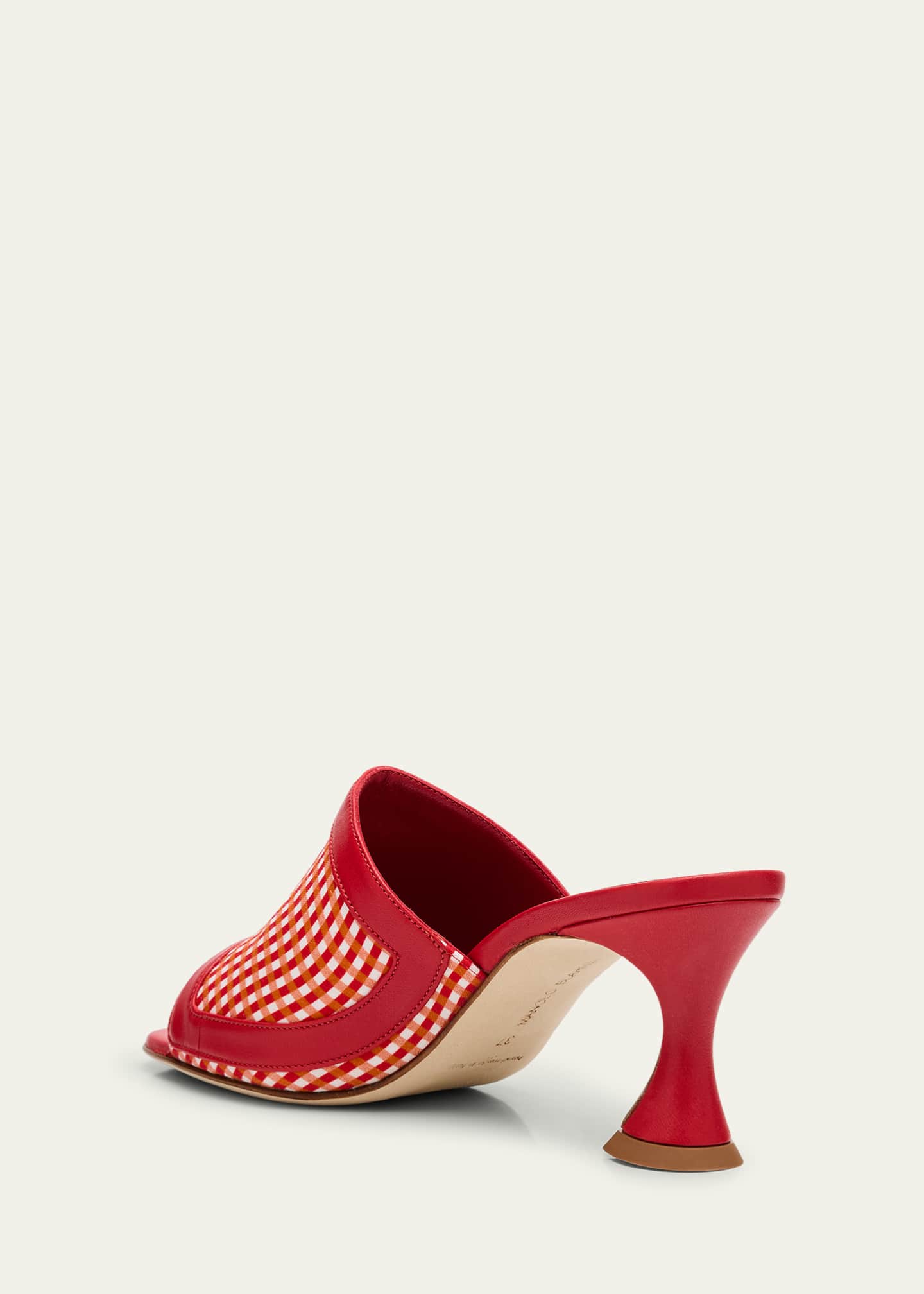 Manolo Blahnik Rimawi Heel Mules Image 4 of 6