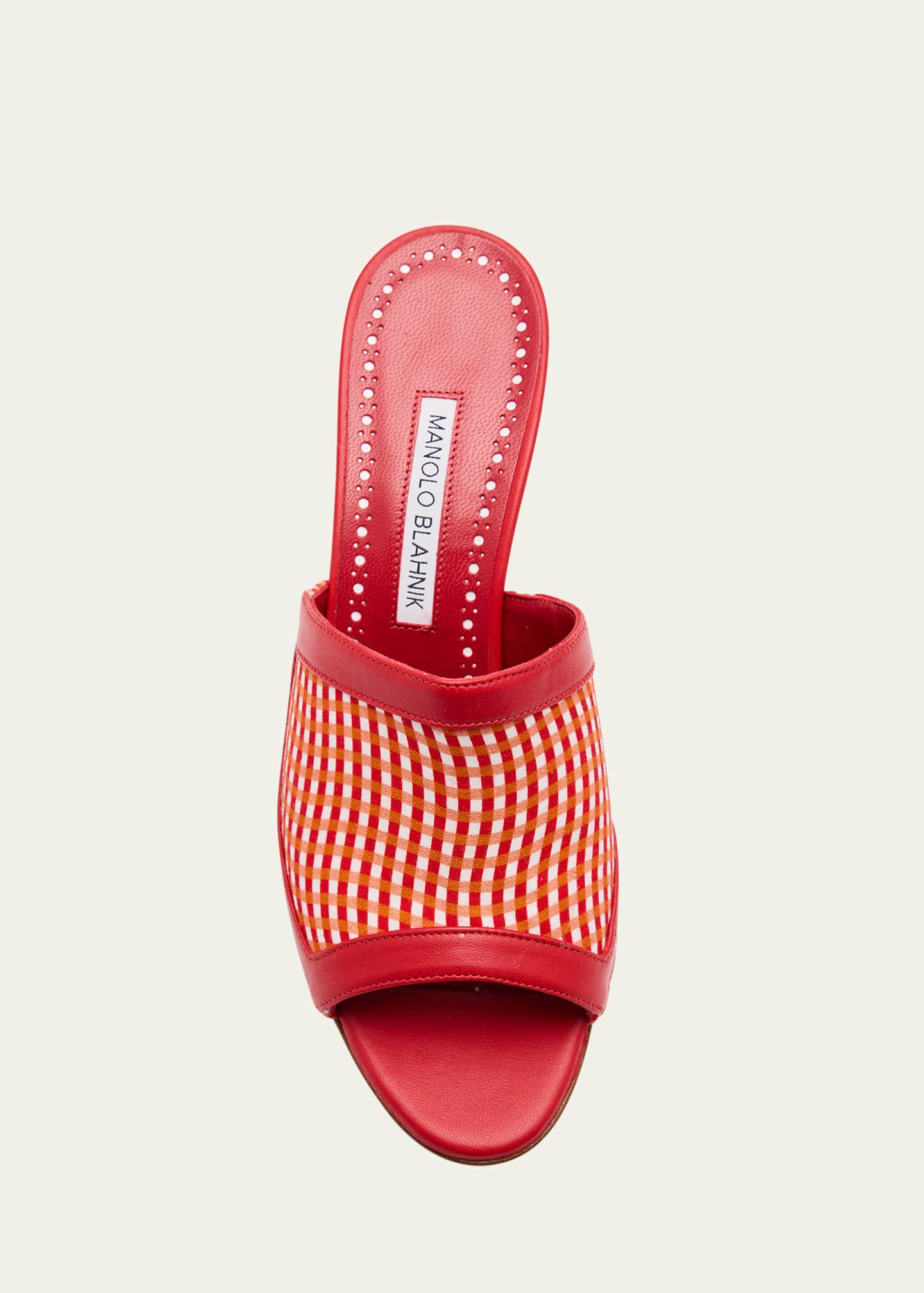 Manolo Blahnik Rimawi Heel Mules Image 6 of 6
