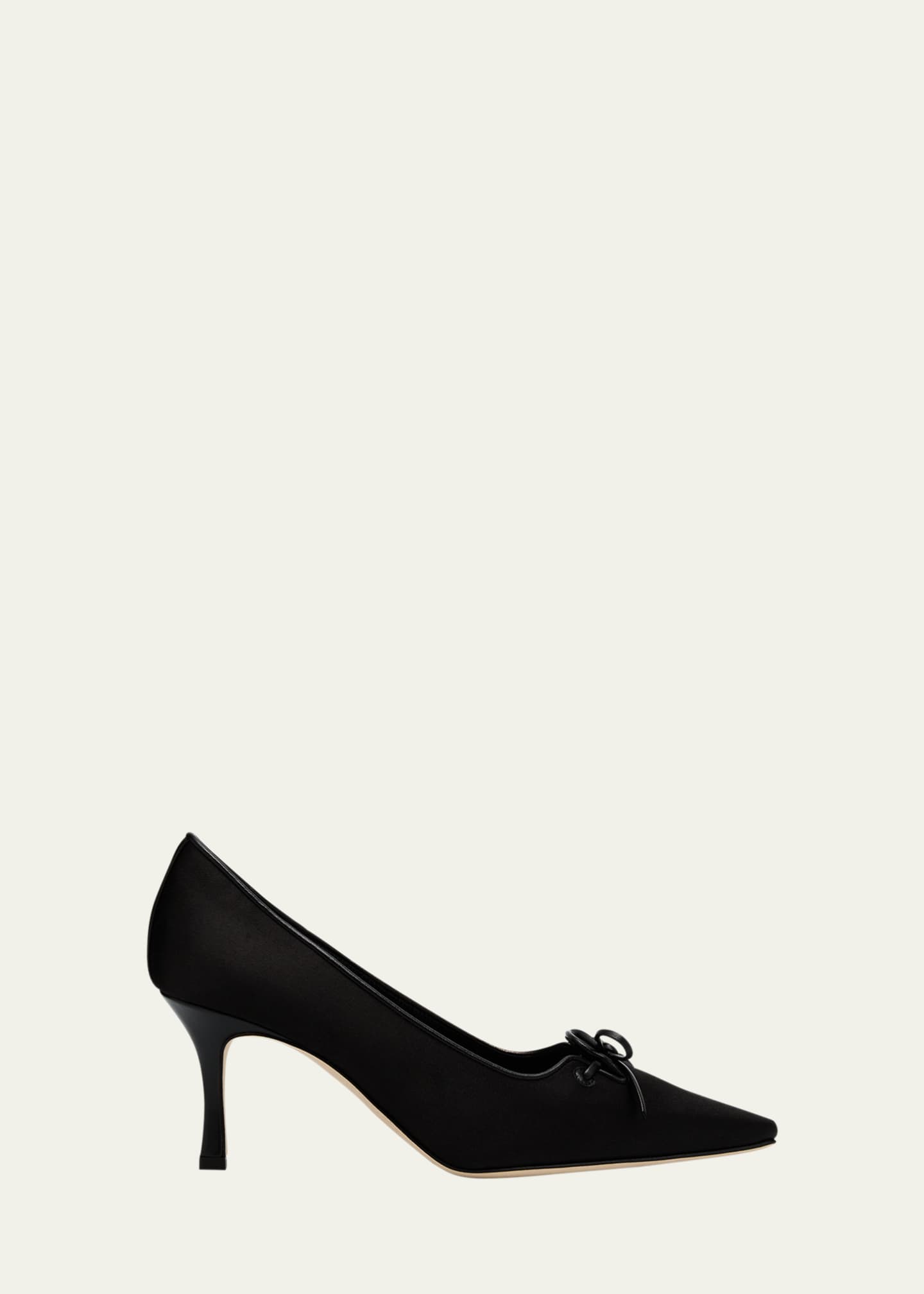 女性が喜ぶ♪ Zaman Blahnik Manolo Silk Goodman Bergdorf - Pumps Lace-Up 靴
