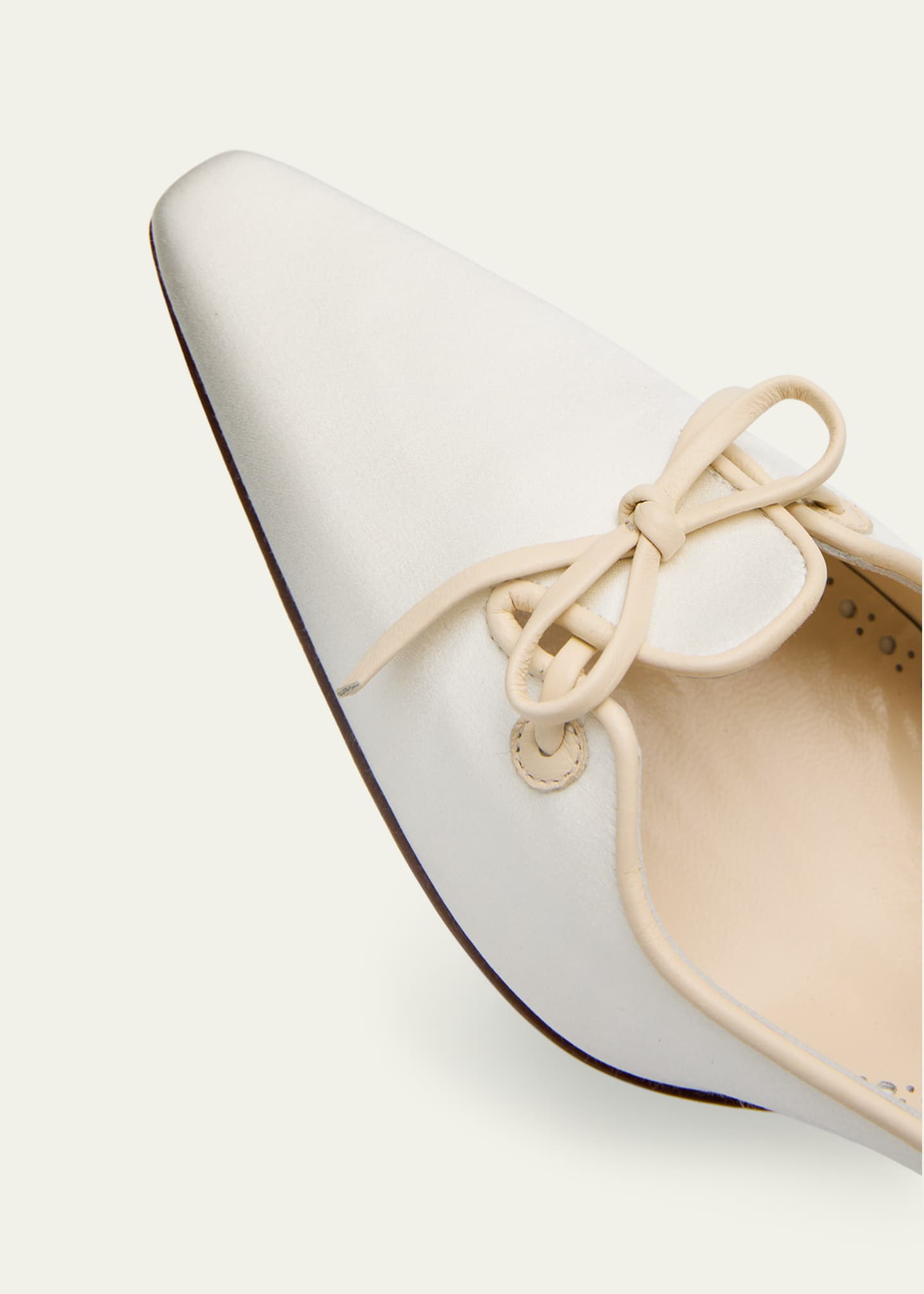 Zaman Silk Lace-Up Pumps