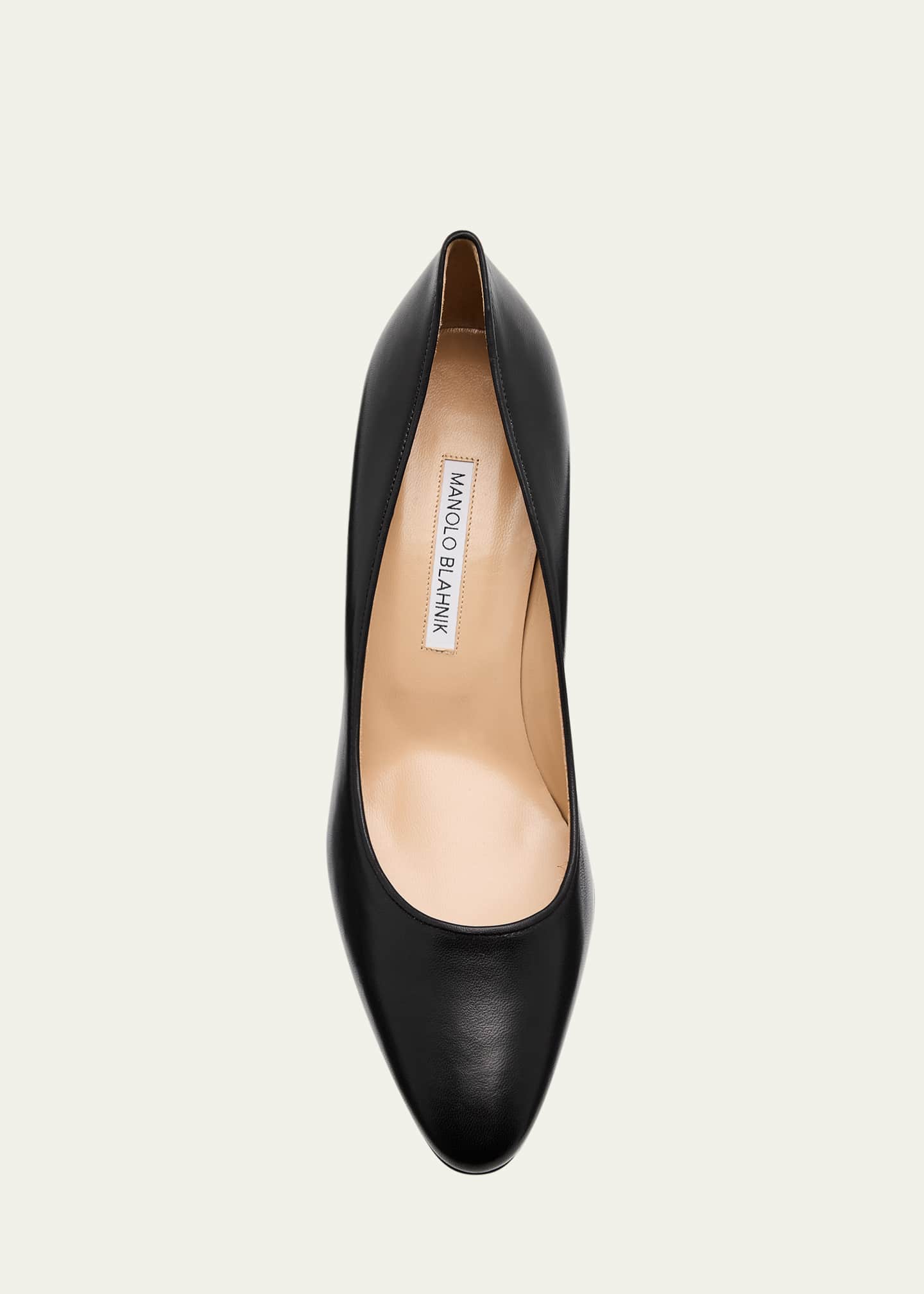 Manolo Blahnik Skiotto Leather Pumps - Bergdorf Goodman