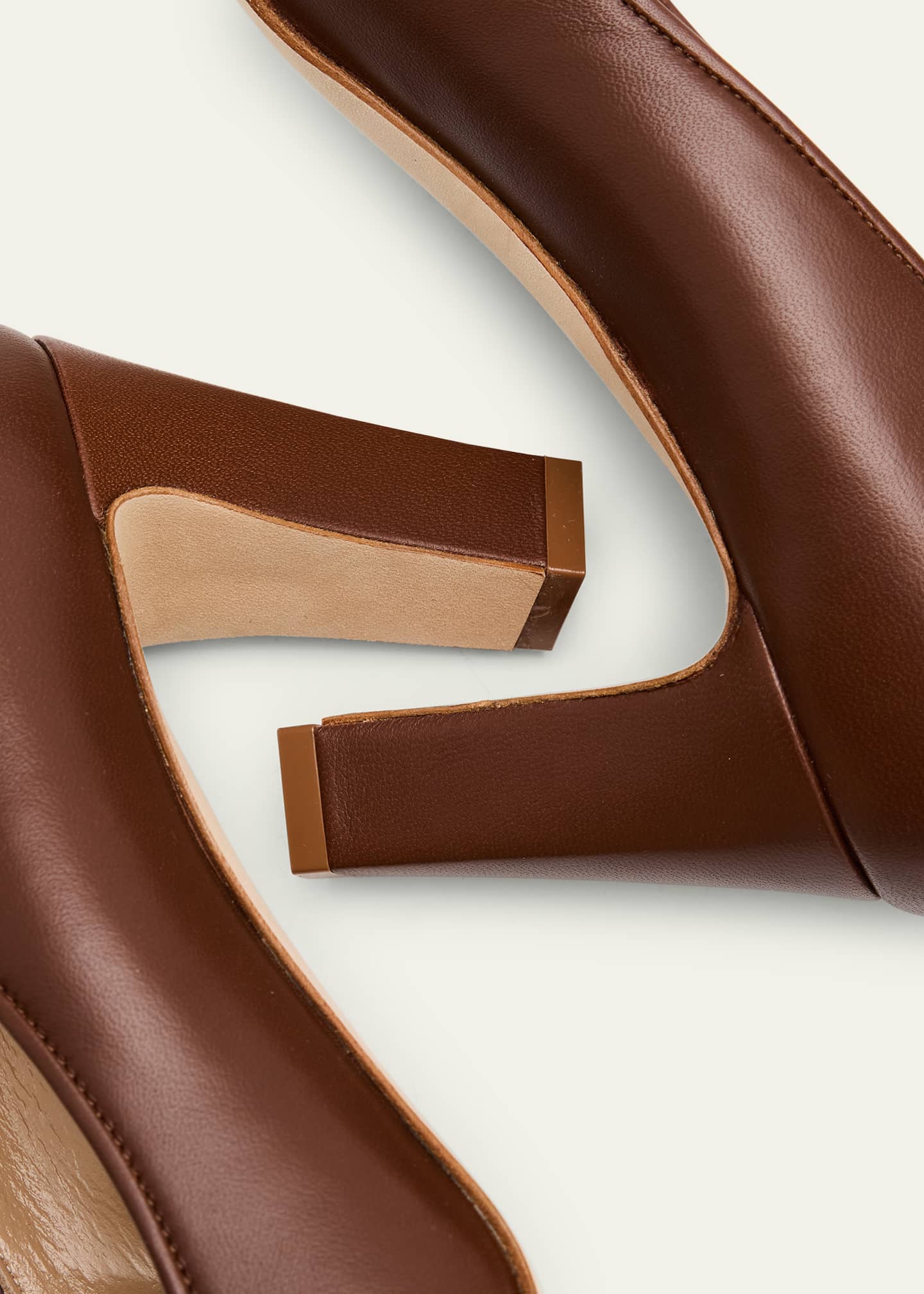 Manolo Blahnik Skiotto Leather Pumps Image 6 of 6