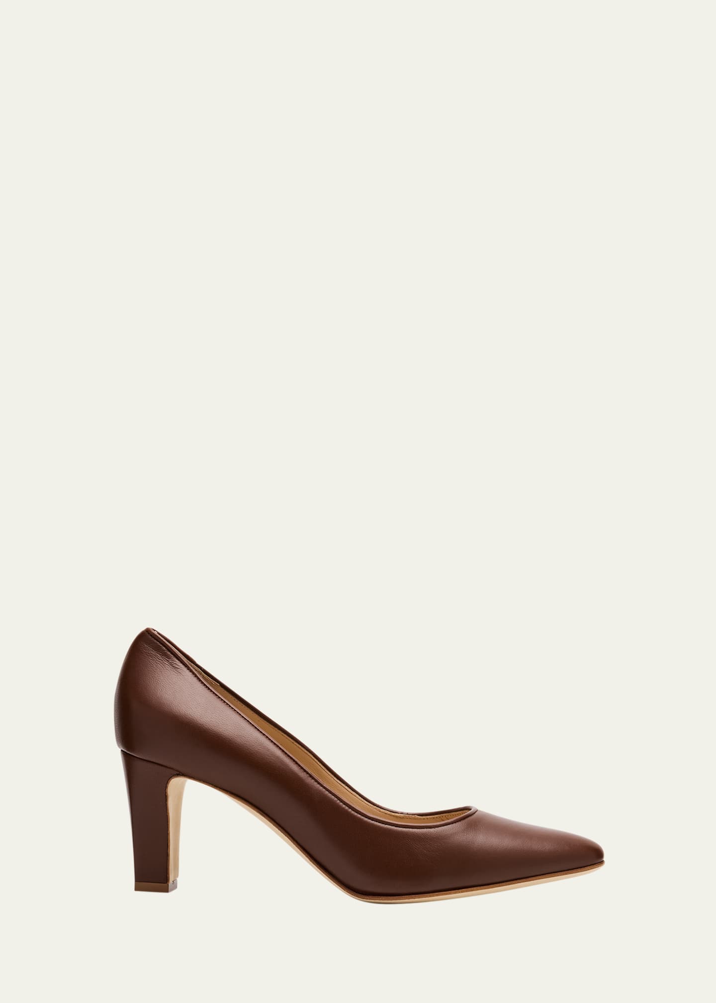 Manolo Blahnik Skiotto Leather Pumps Image 1 of 6