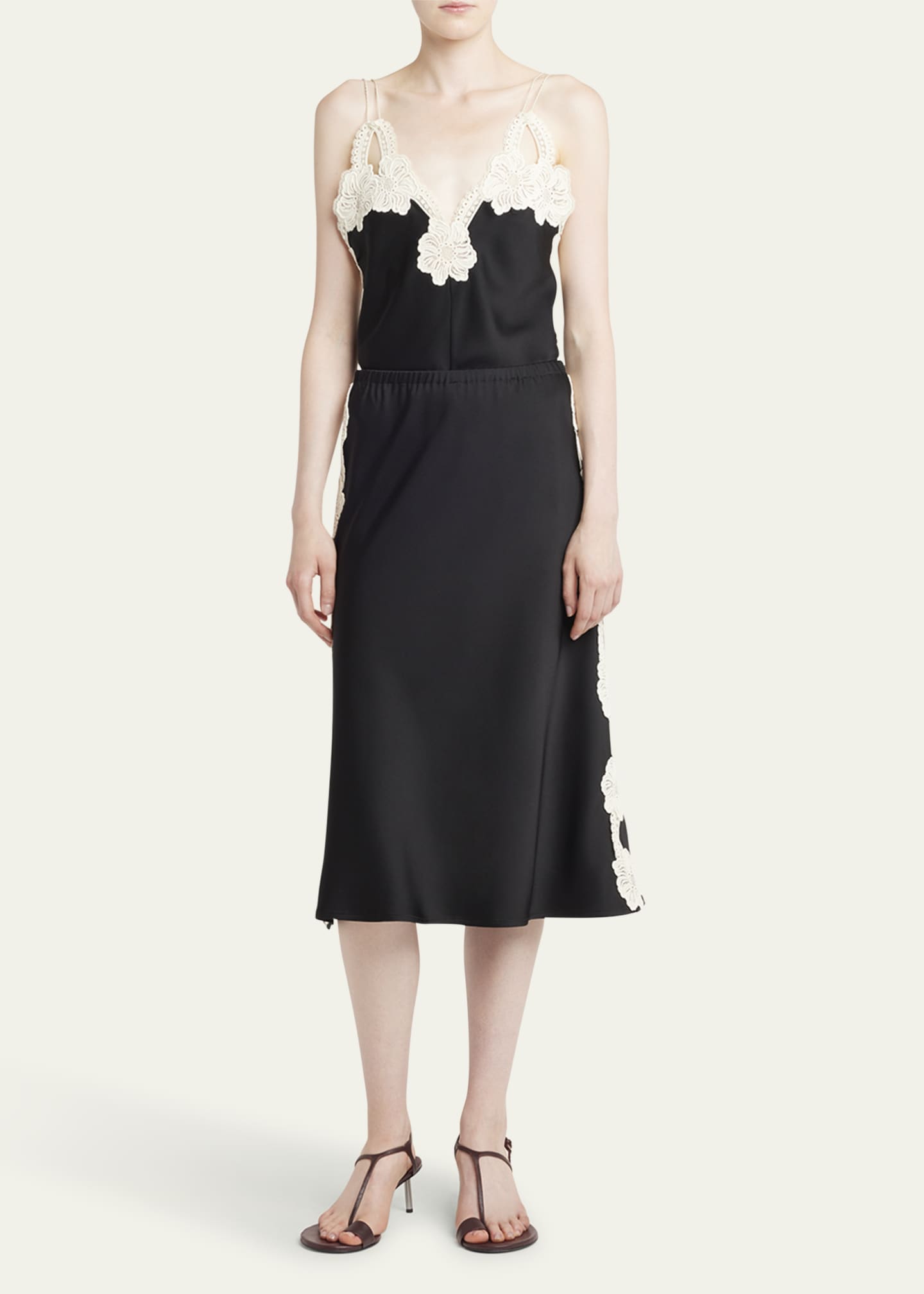 Jil Sander Embroidered Midi Skirt Image 2 of 5
